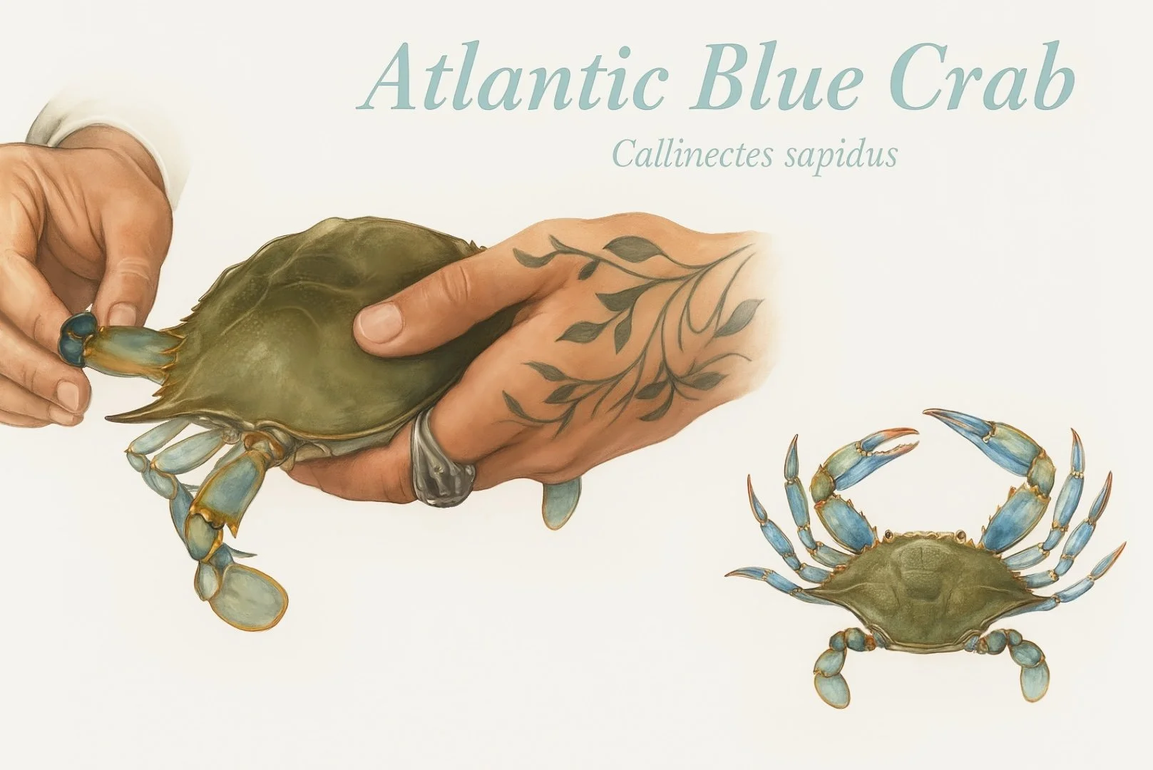 Scientific Illustration: Blue Crab