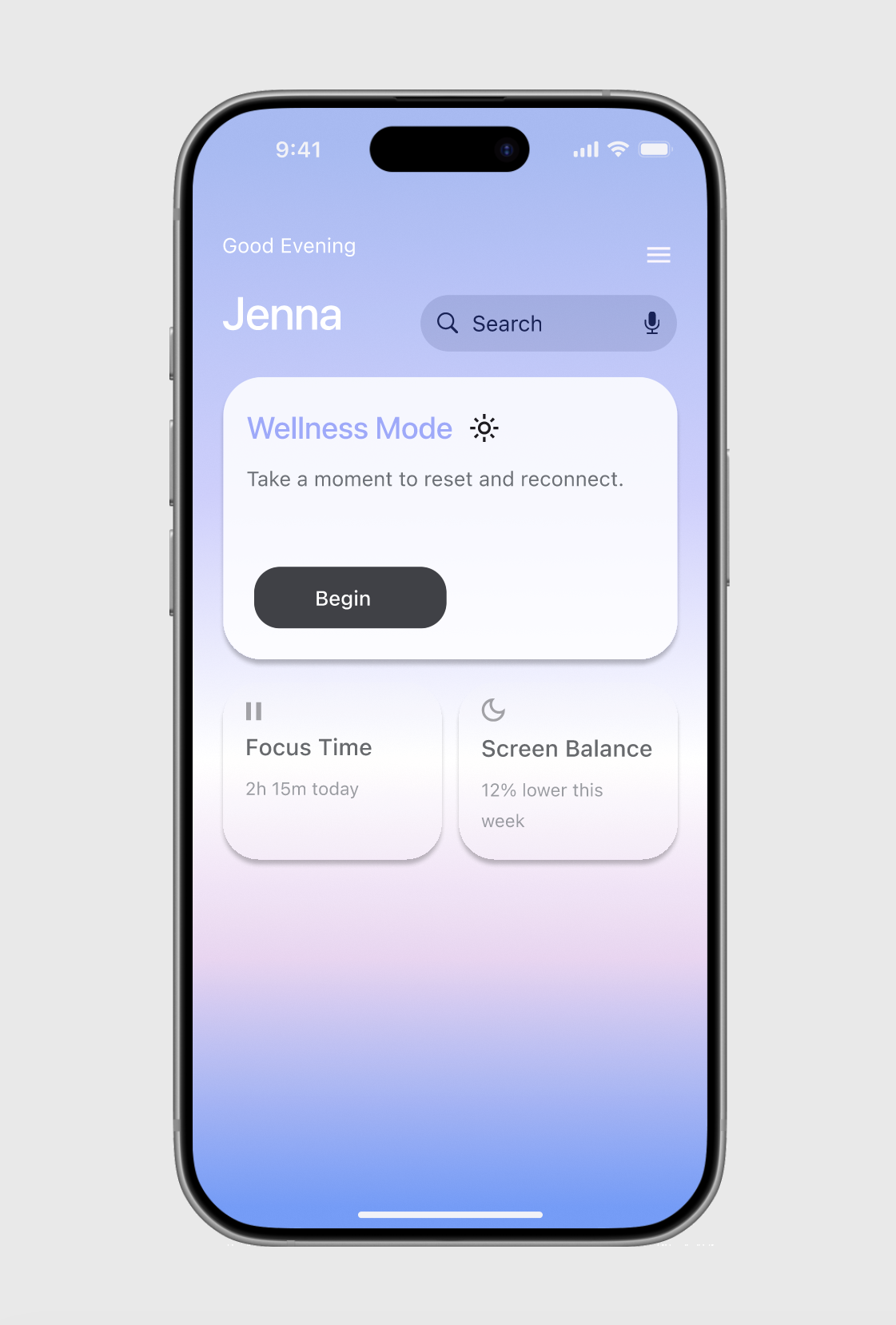 Wellness App Concept (Made With Figma)