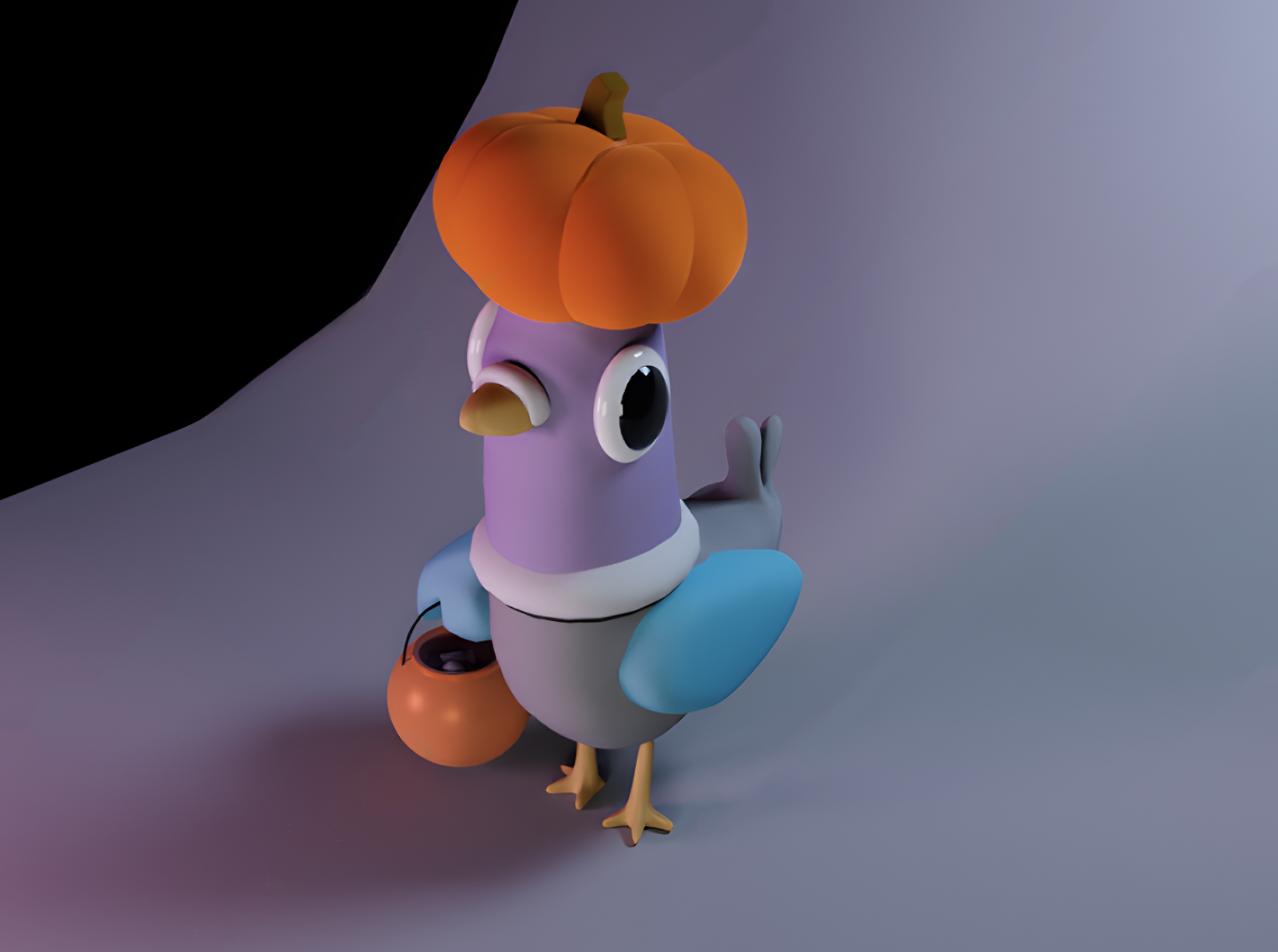 Pumpkin Pigeon (3D Model)