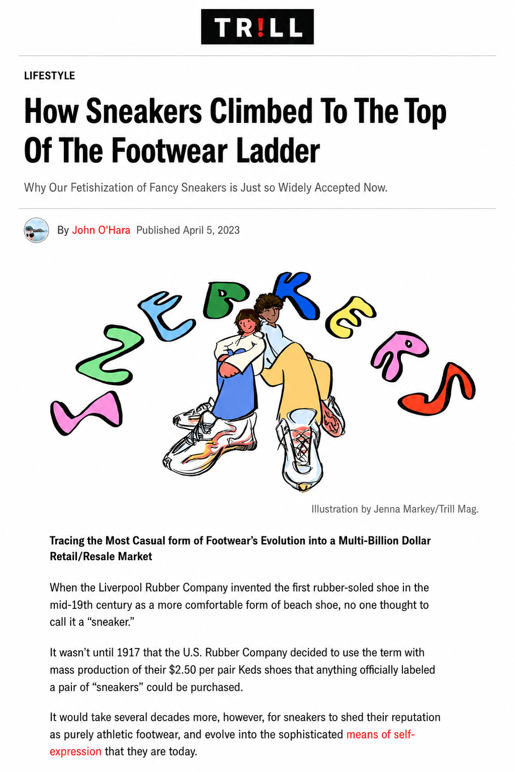 Editorial Illustration Trill Mag