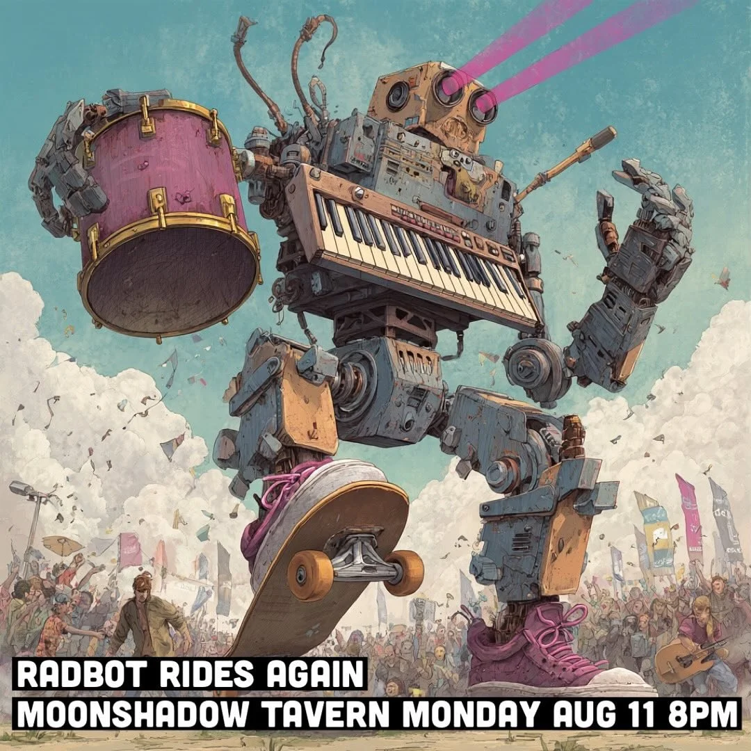 Two excellent musicians doing some fun stuff. FREE show. Monday 8pm.