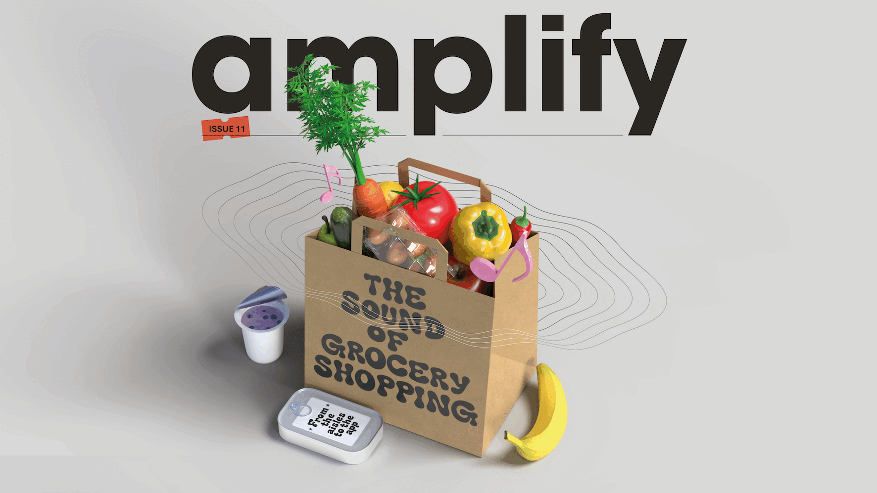 The sound of grocery shopping magazine cover