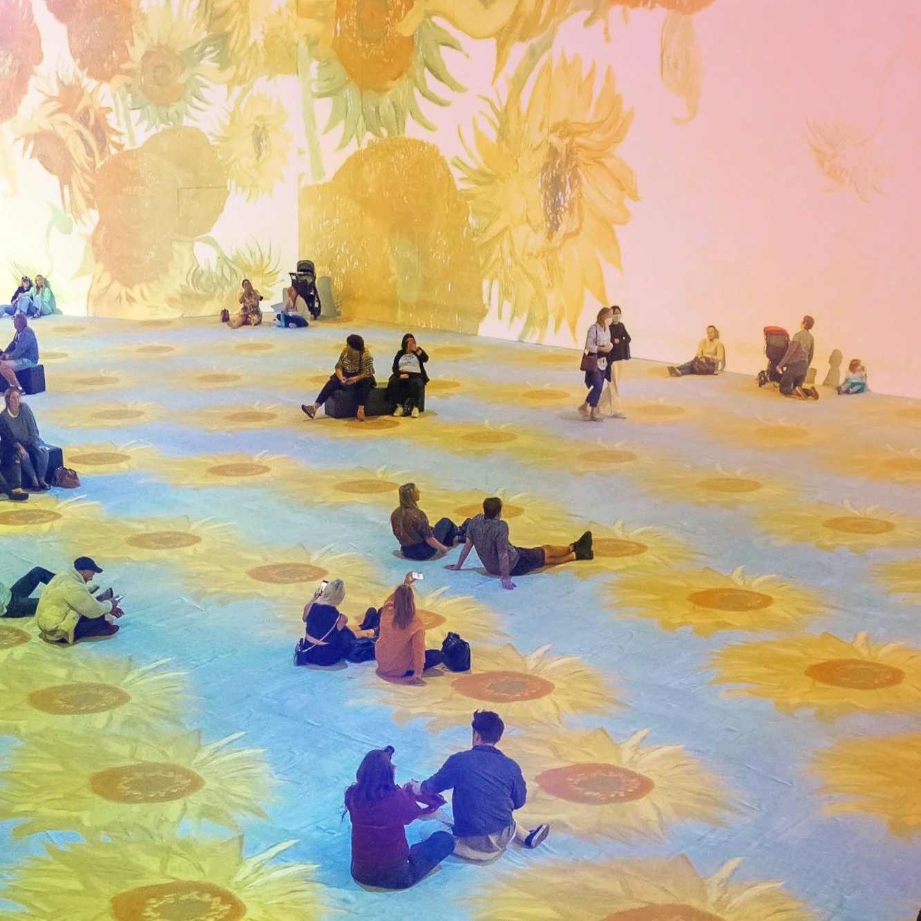 Immersive exhibit experience representing full-sensory brand engagement.