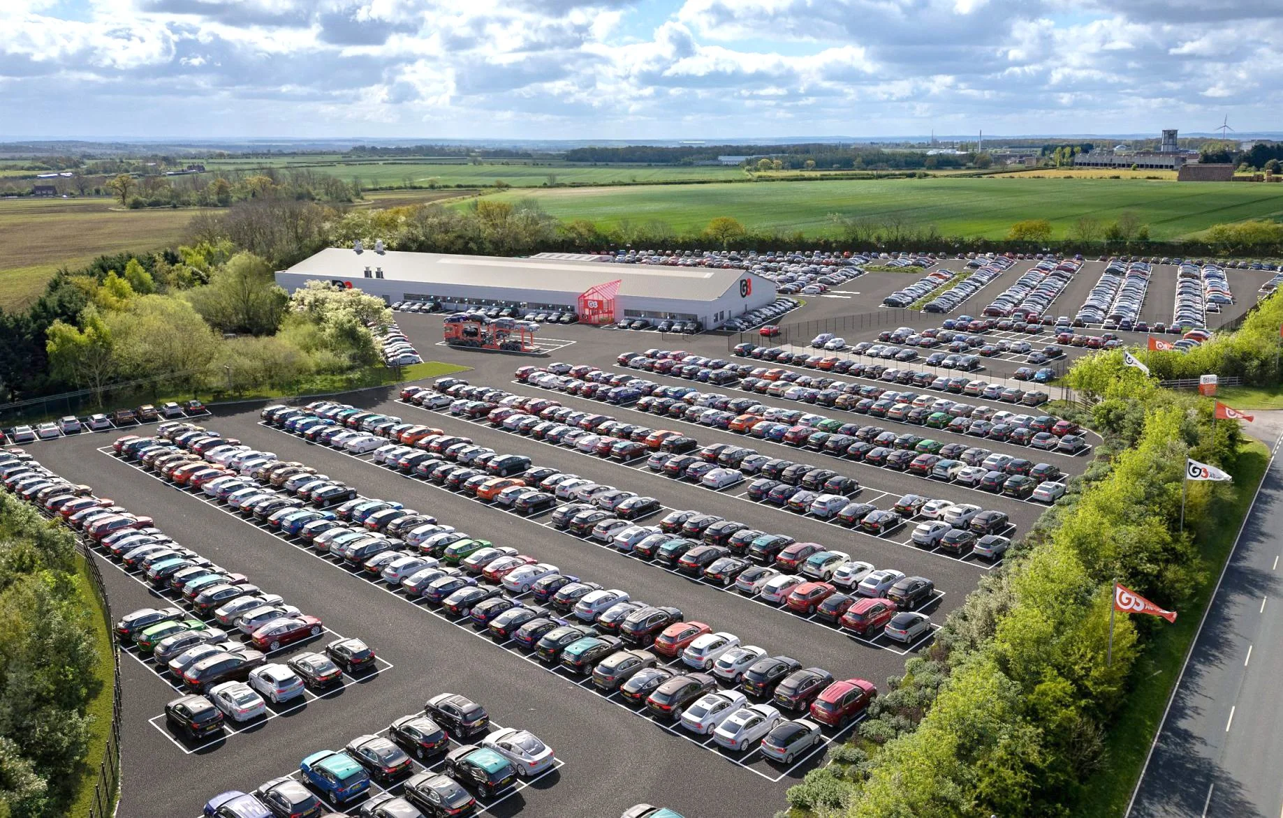 G3 Vehicle Auctions take 2 acres of open storage