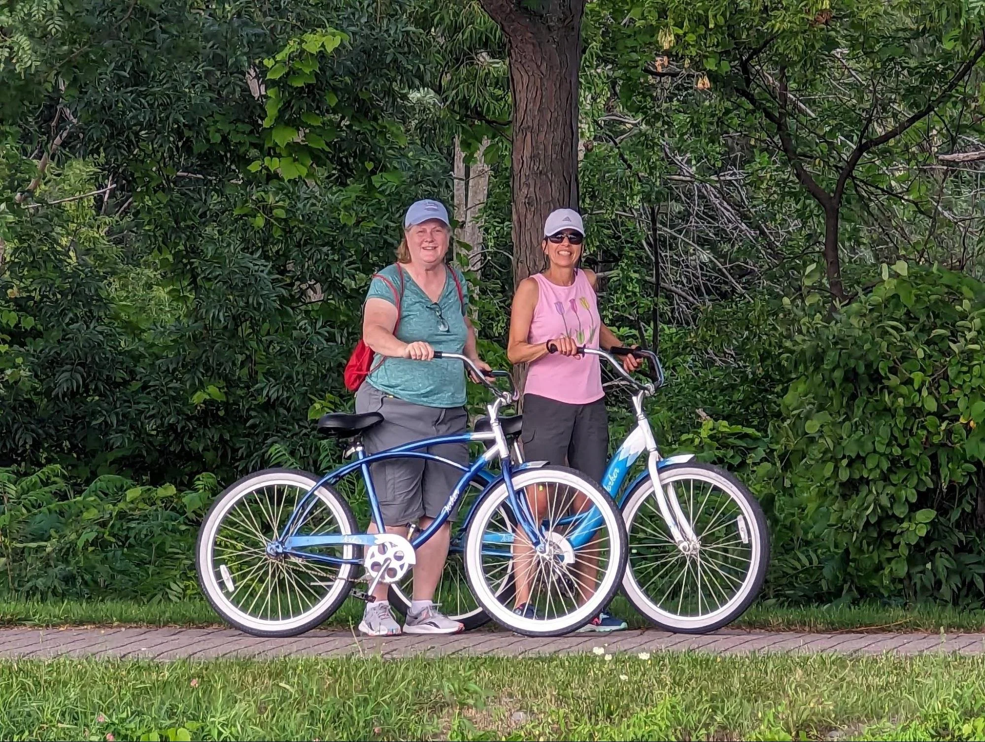 Kris and Gayle took the bikes out as often as possible