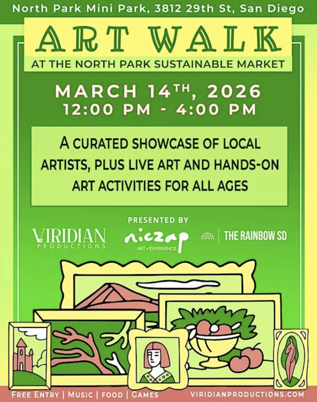 Art Walk at the North Park Sustainable Market