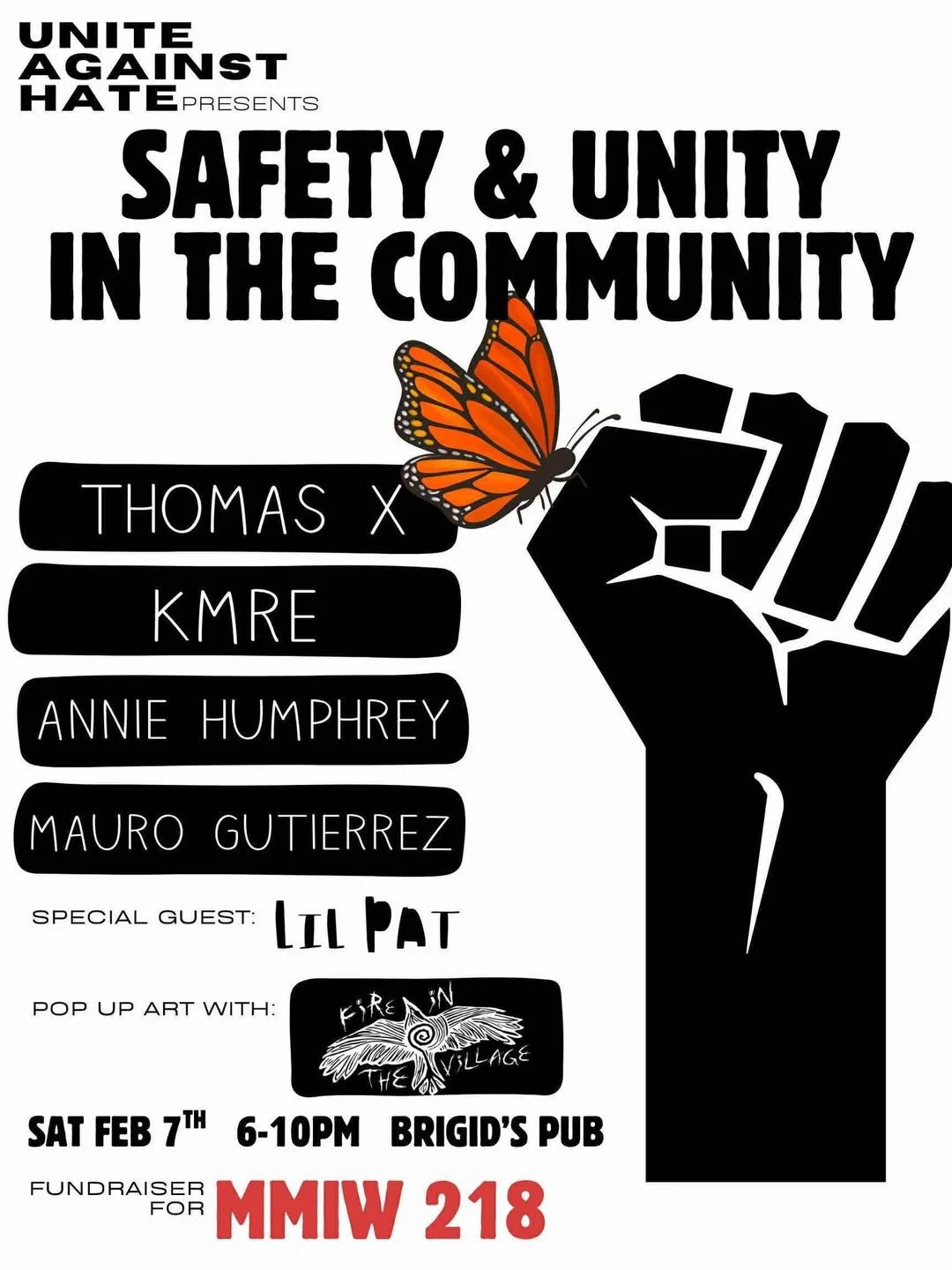 Safety & Unity in the Community fundraiser for MMIW 218