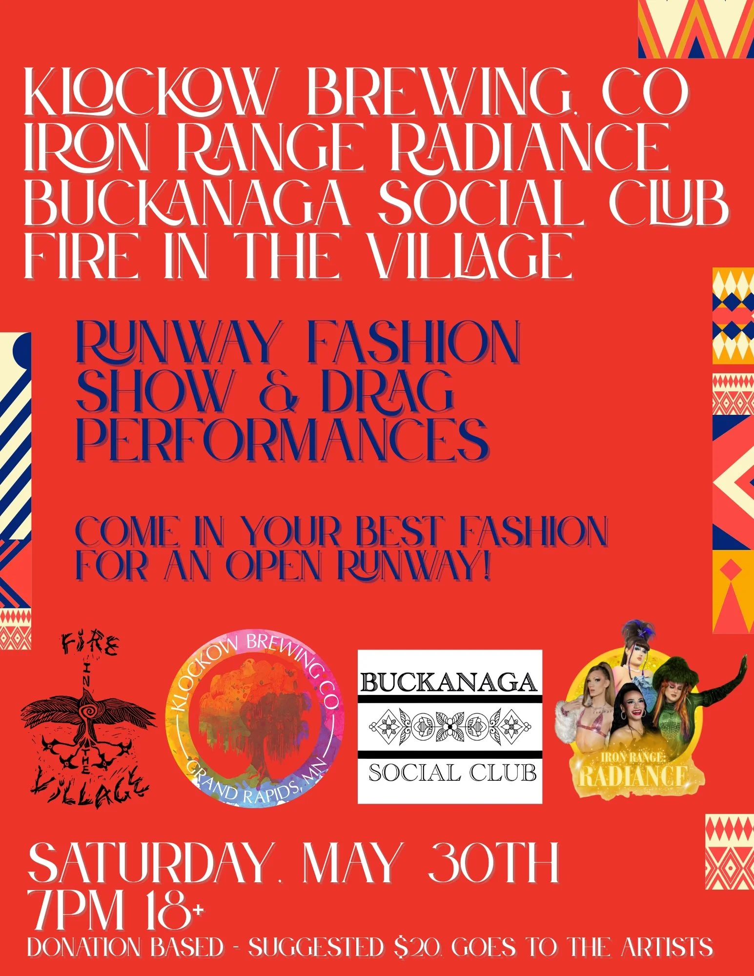 Runway Fashion Show &amp; drag Performance Extravaganza at Klockow!