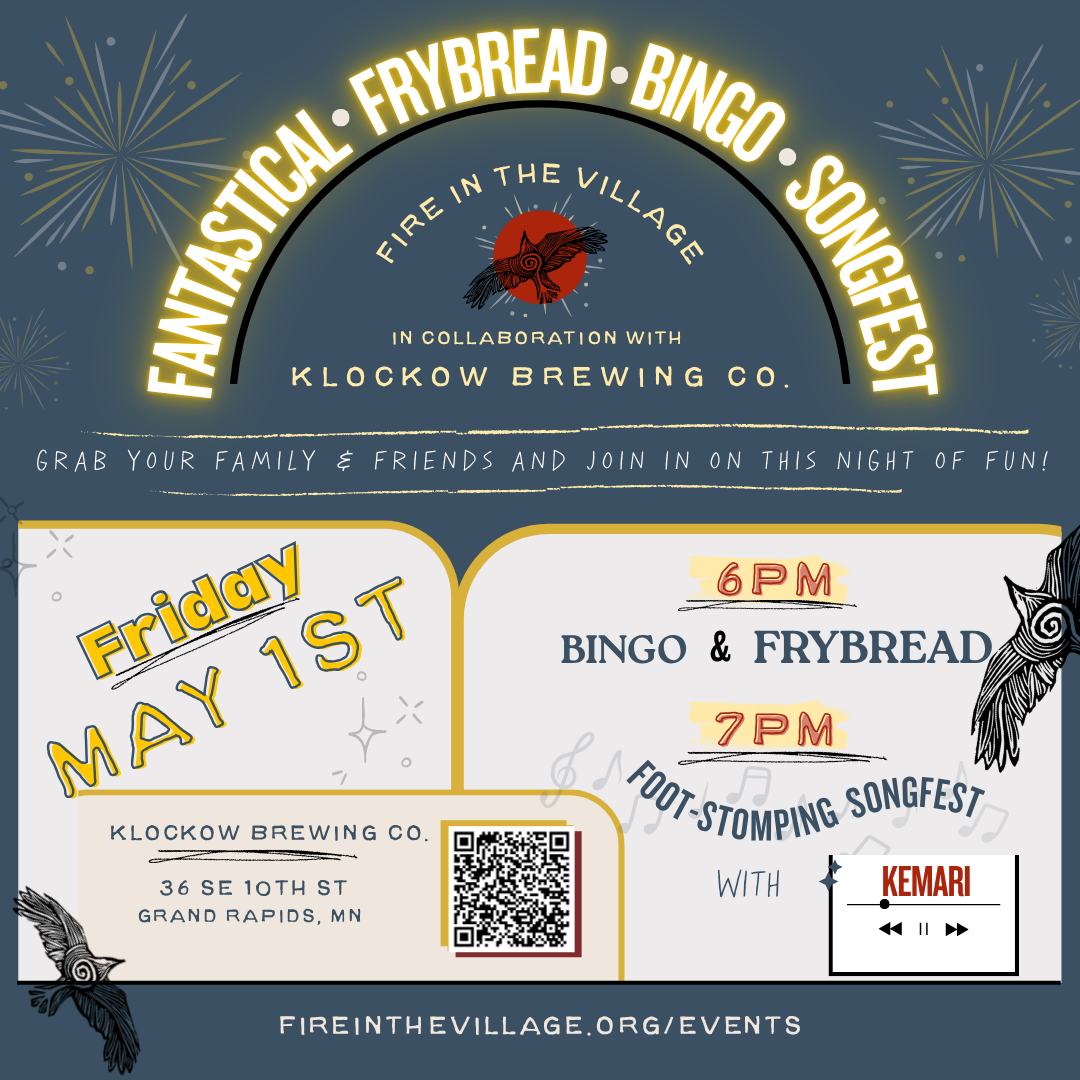 First Friday- Fantastical Frybread Bingo Songfest