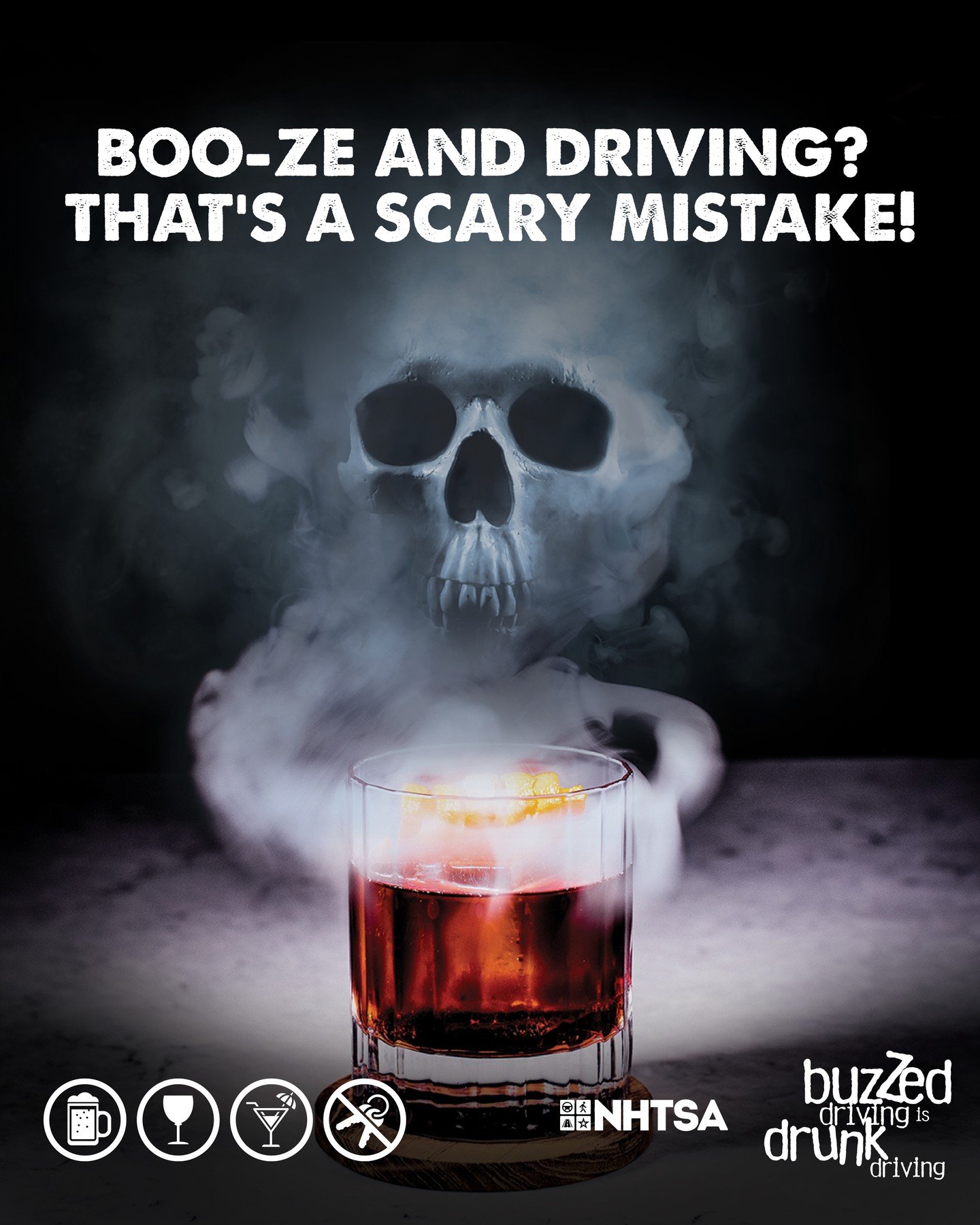 Legend says cats have 9 lives, but you only have 1. 🐈 Don&rsquo;t cut your life short by drinking and driving on Halloween. ⚰ Buzzed Driving Is Drunk Driving.⁠
⁠
🎃 Happy Halloween! Be safe tonight. 👻⁠
⁠
#BuzzedDrivingIsDrunkDriving #DriveSober #Ha