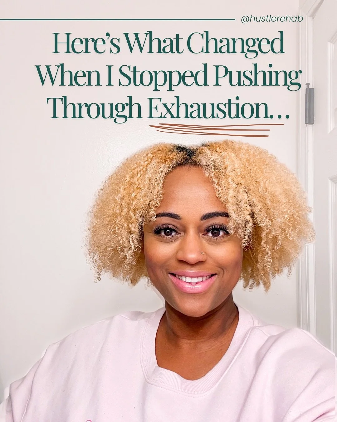 I used to think slowing down meant losing eeeeeverything I&rsquo;d worked SO HARD for. But truthfully? I was the one falling apart: quietly.

When I stopped pushing through exhaustion whew! My whole life changed!

My mind cleared. I was fully present