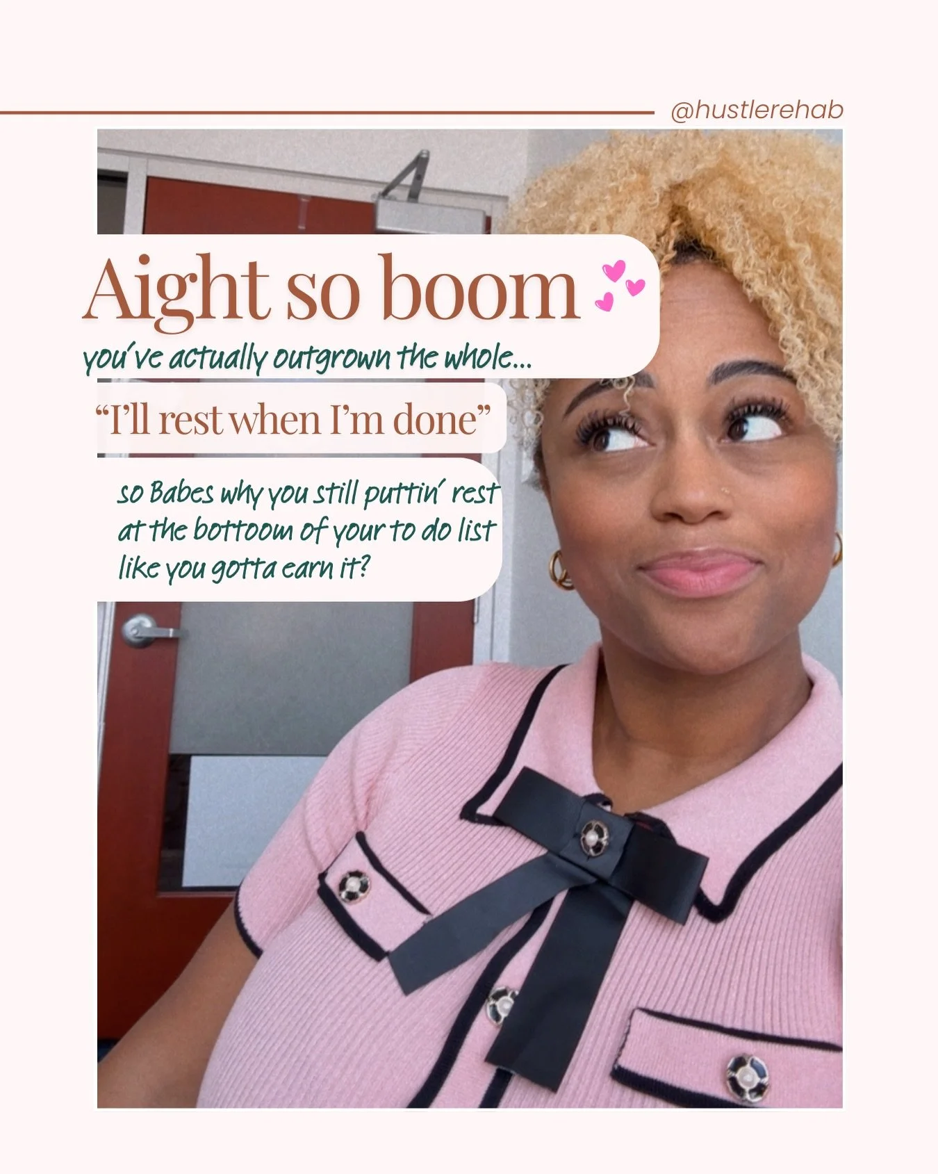 Soooo many women waitin&rsquo; on permission they already got&hellip; 🫩

You Can Rest&hellip; No Like Really! is the 5-day audio reset for the woman who knows she SHOULD rest but needs to be walked through HOW without feelin&rsquo; guilt every secon