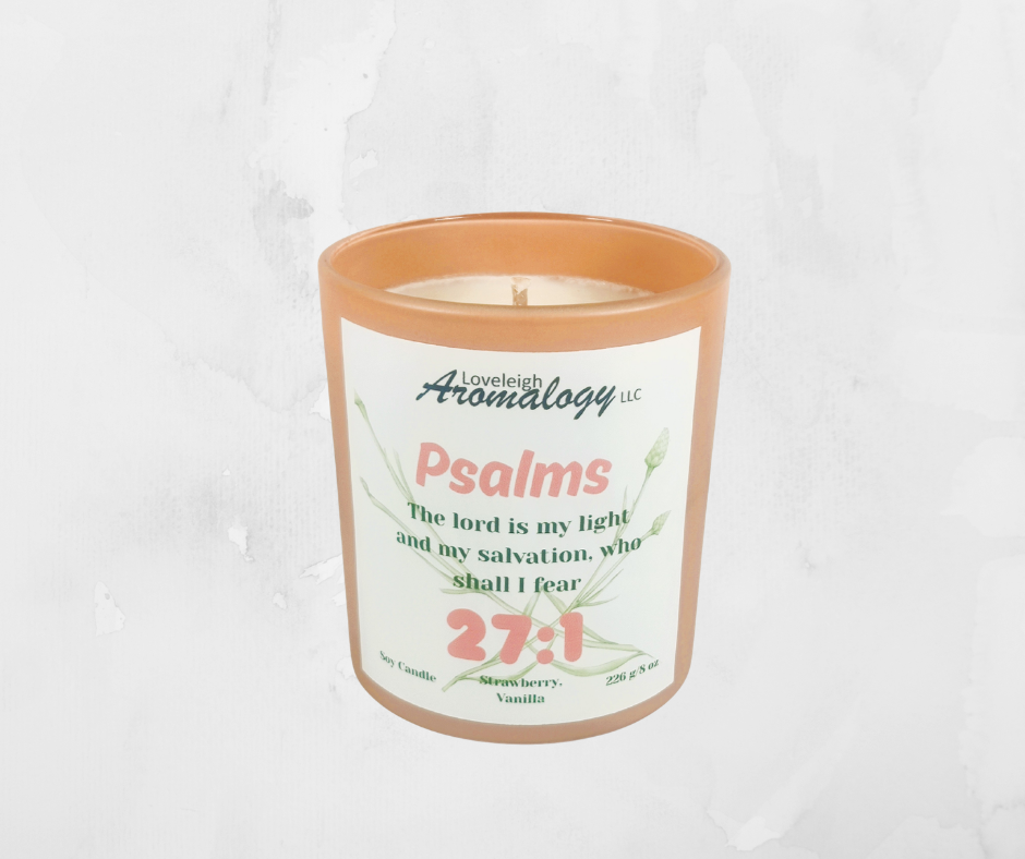 Psalms 27:1 Soy Candle