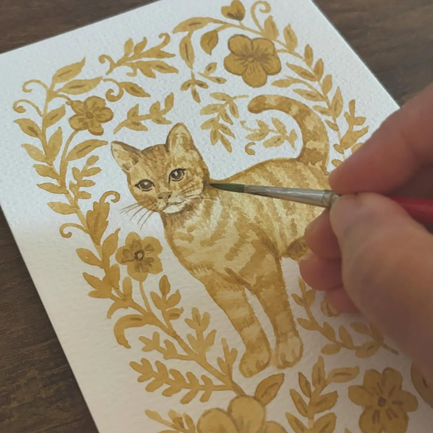 Painting cats for our upcoming show next week! 
Stay tuned for more updates 🐈 

Original watercolor cat paintings will be available soon in our shop. 

.
.
.
.
#catwatercolor #catmoms #catlovers #watercolororiginal #bayareaartist #surfacepatterndesi