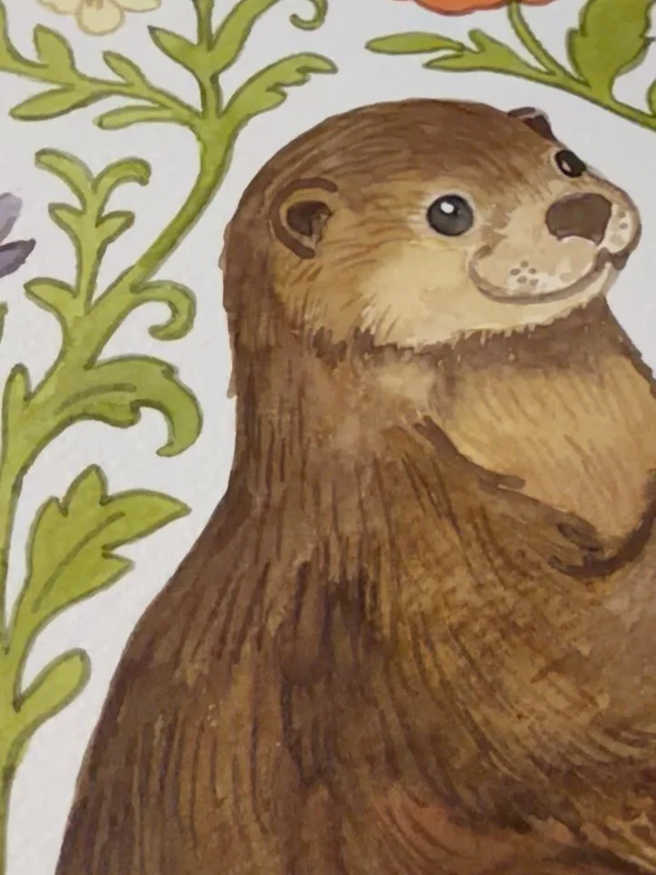 Painting Sea otter 🦦 

#relaxedsunday #seaotters #loveseaotters #otterlove #seaworld #surfacepatterndesigner #bayareadesigner #sfartist #handpainted #originalwatercolor #painting #meditativeart #mindfulart #patternsinnature #stopandappreciate #simpl