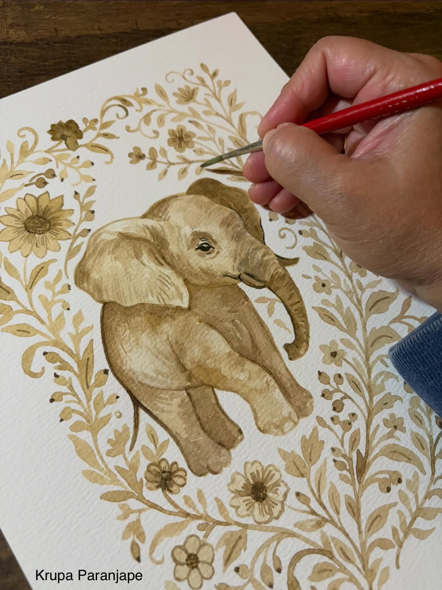 Raise your hand if you love🐘 or tag someone who loves them! 

#watercolor #elephant #painting #availableforsale #artlicensing #wallart #originalwatercolor #bayareaartist #paintedwithlove #bayareadesigner #pattern #aboutpattern #localart #supportsmal