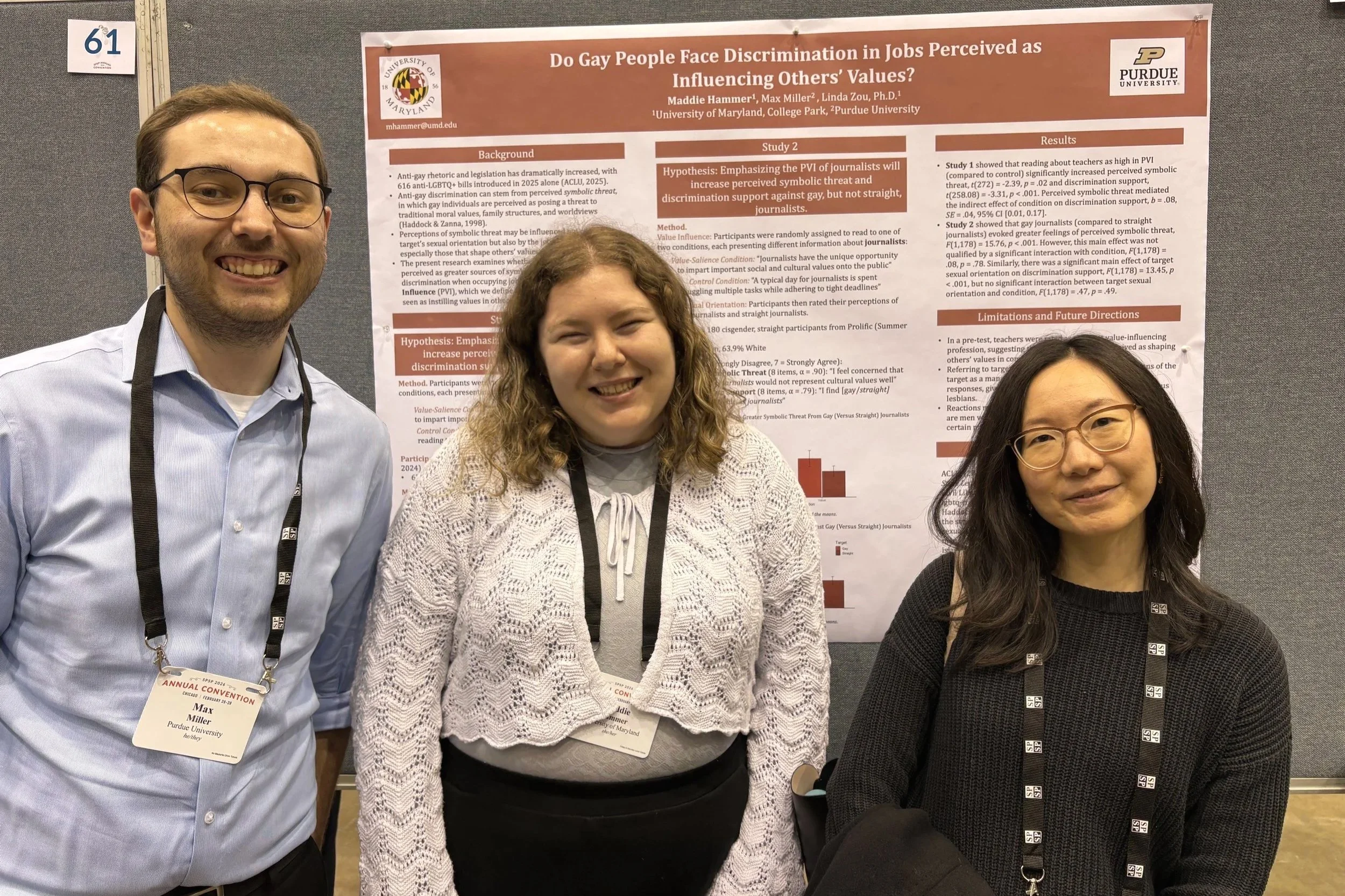 Maddie presenting at SPSP 2026. 