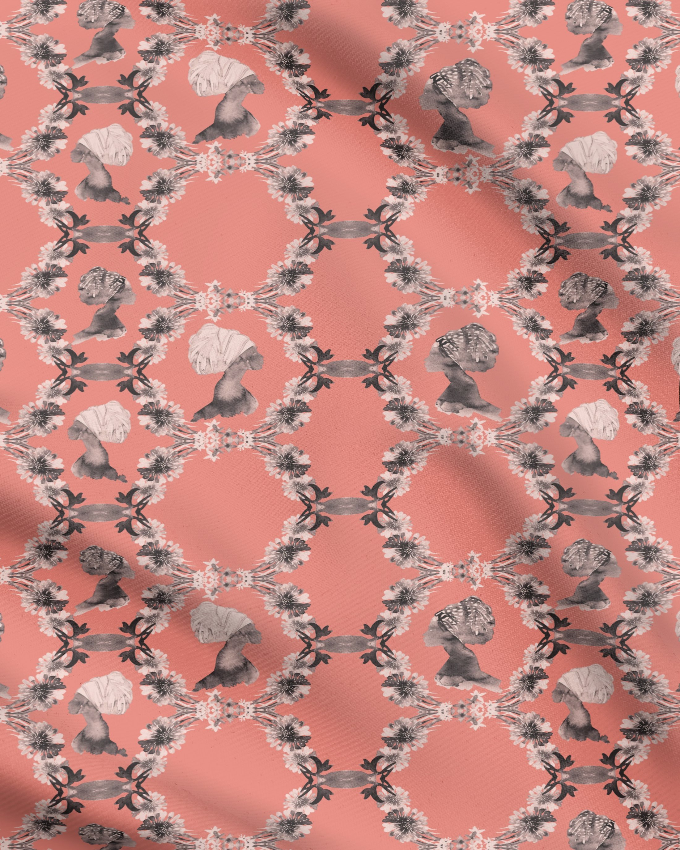 Sisters persimmon cotton linen fabric.jpeg