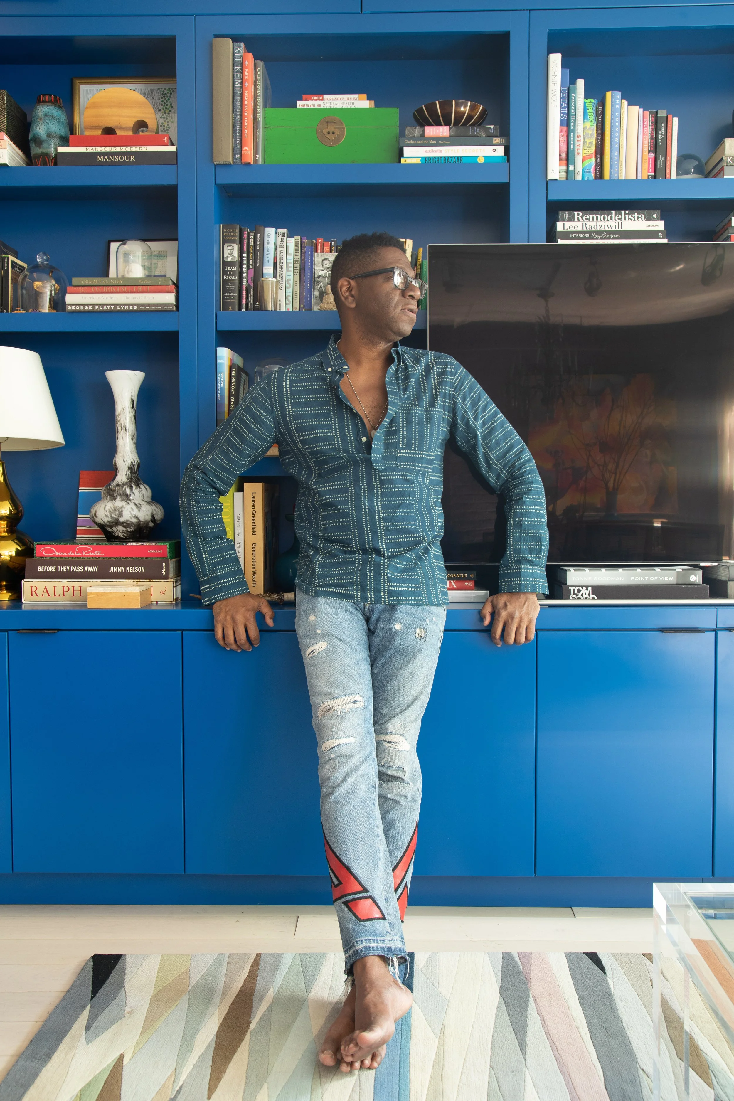 Inside Rayman Boozer’s Colorful Tribeca Home