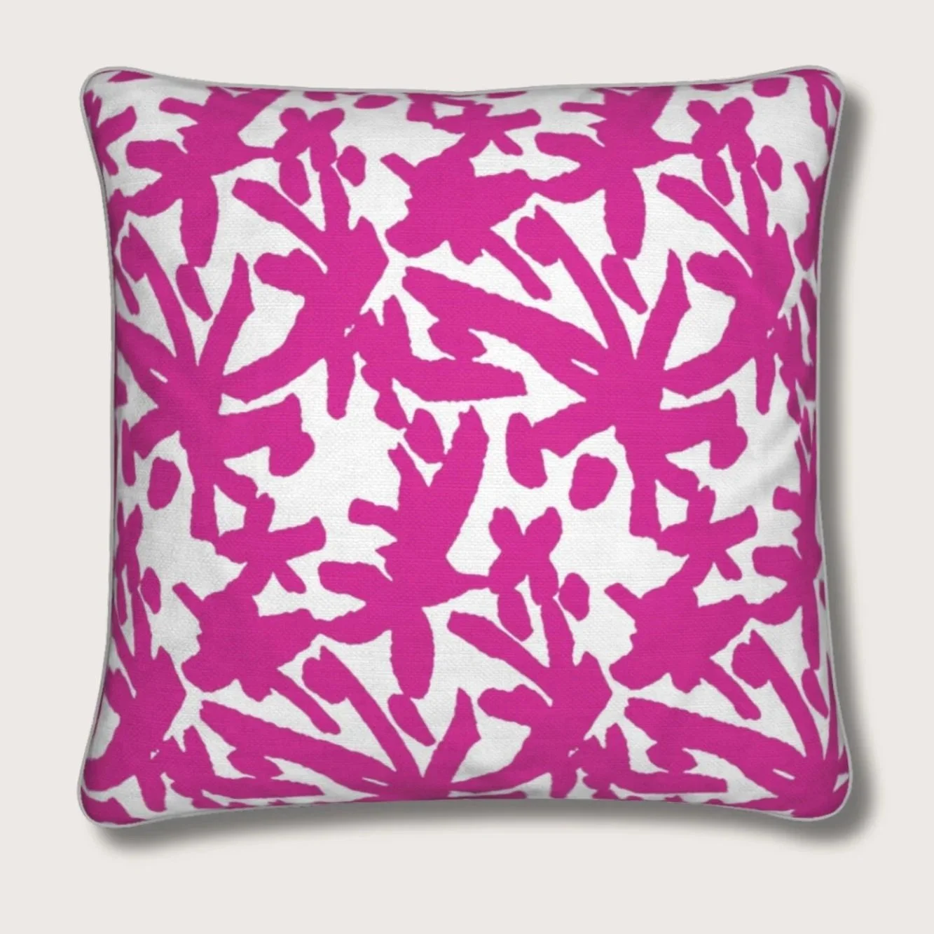 Juju Fuchsia Linen Pillow
