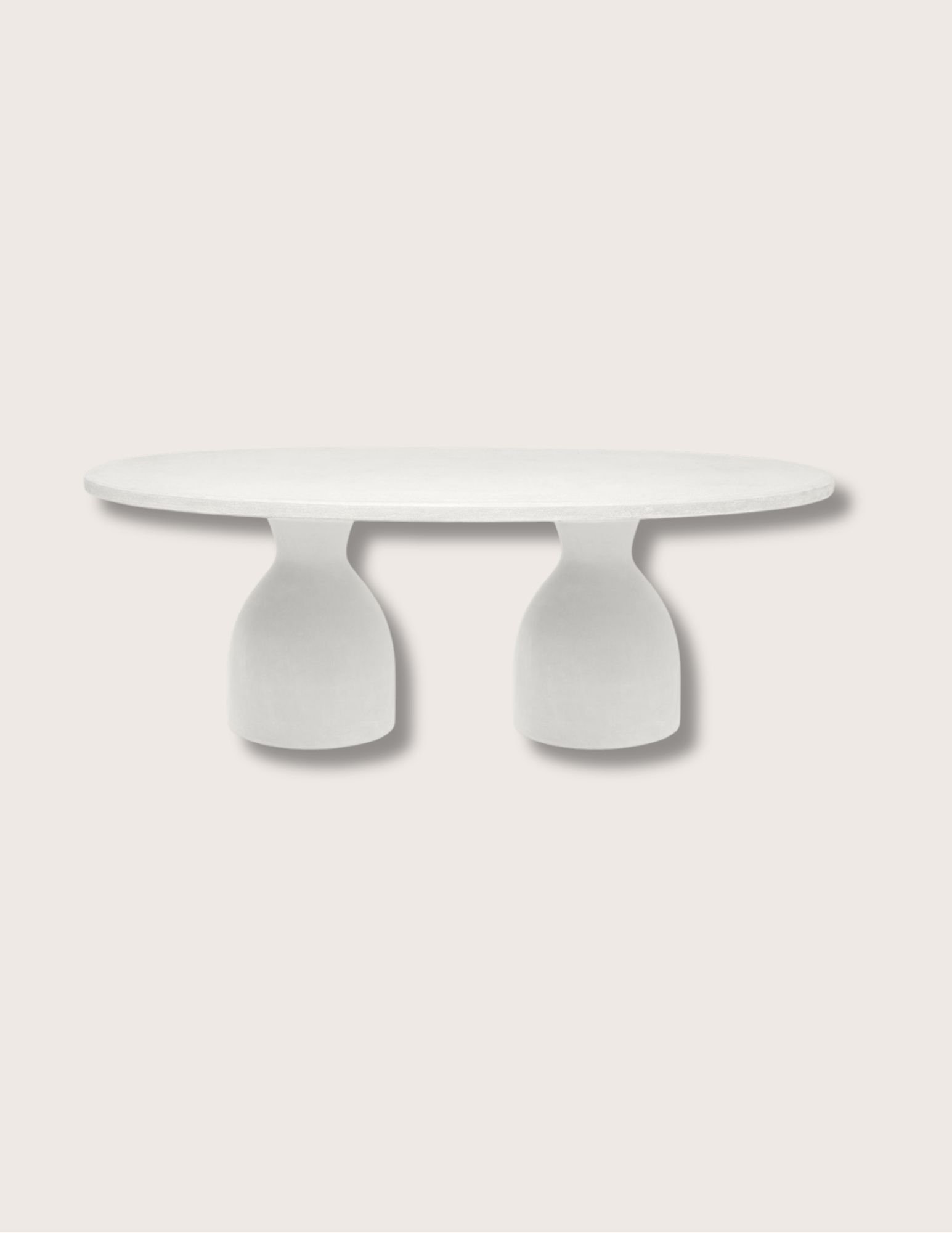 Tadelakt Oval Dining Table