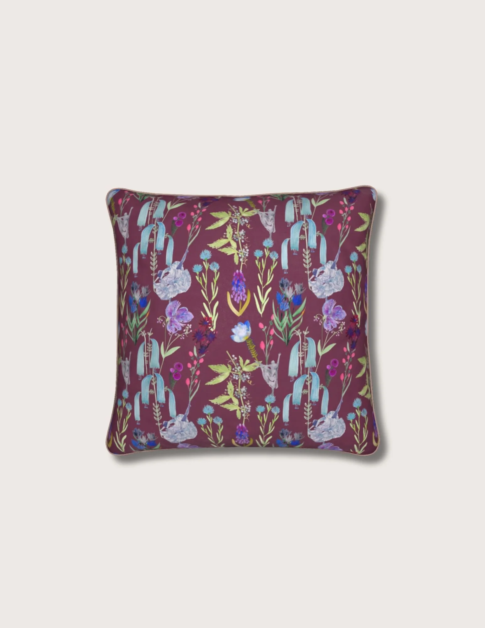 Dunham Wine Velvet  Pillow