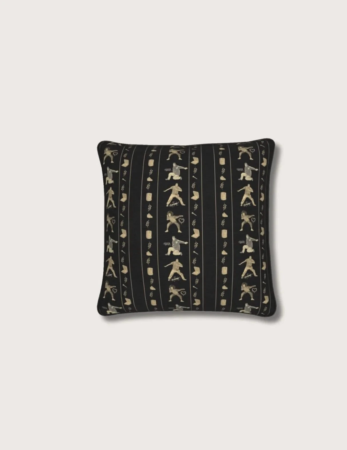 Glyph Ebony Oat Pillow