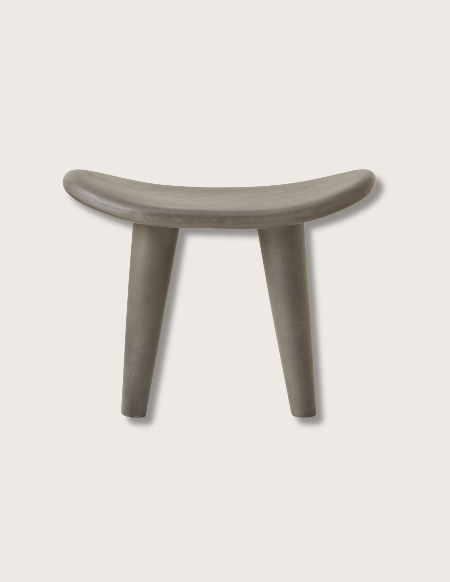 Senufo Gray Concrete Garden Stool
