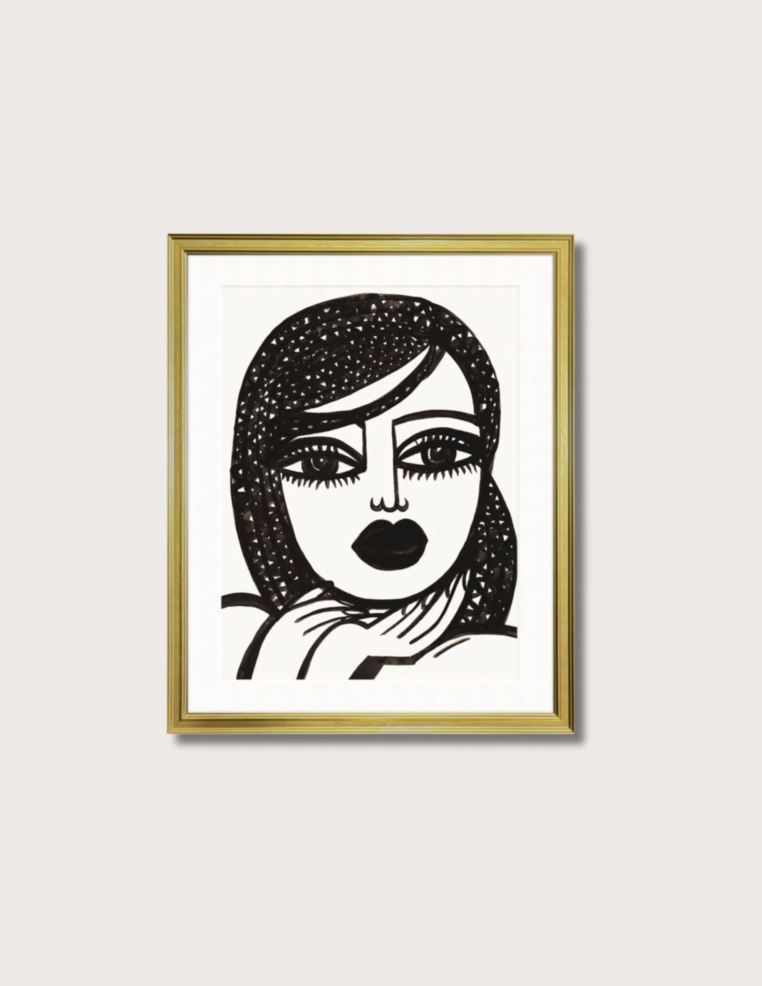 face natalie o decor_classic gold frame.jpg