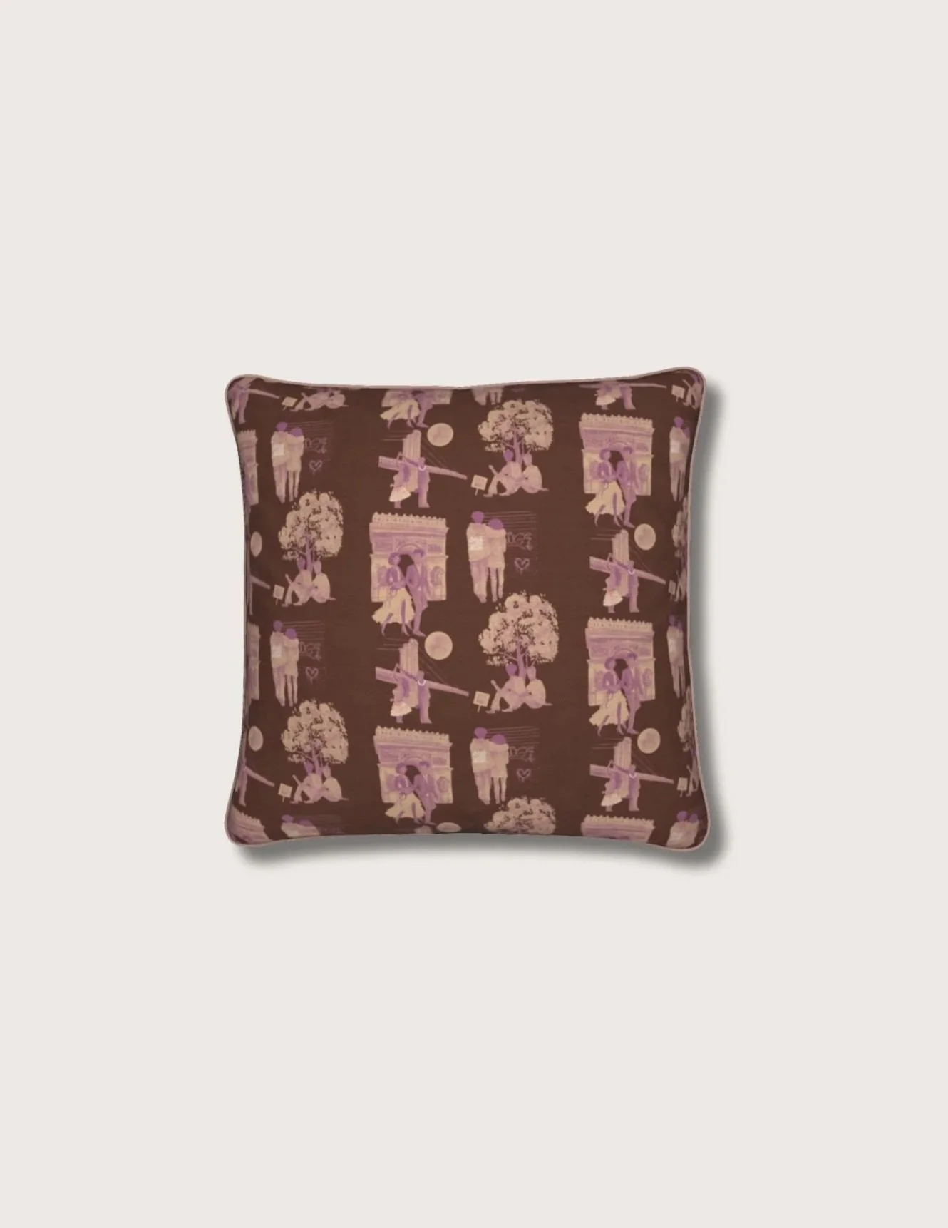 Black Lives Matter Chinoiserie Chocolate Pillow