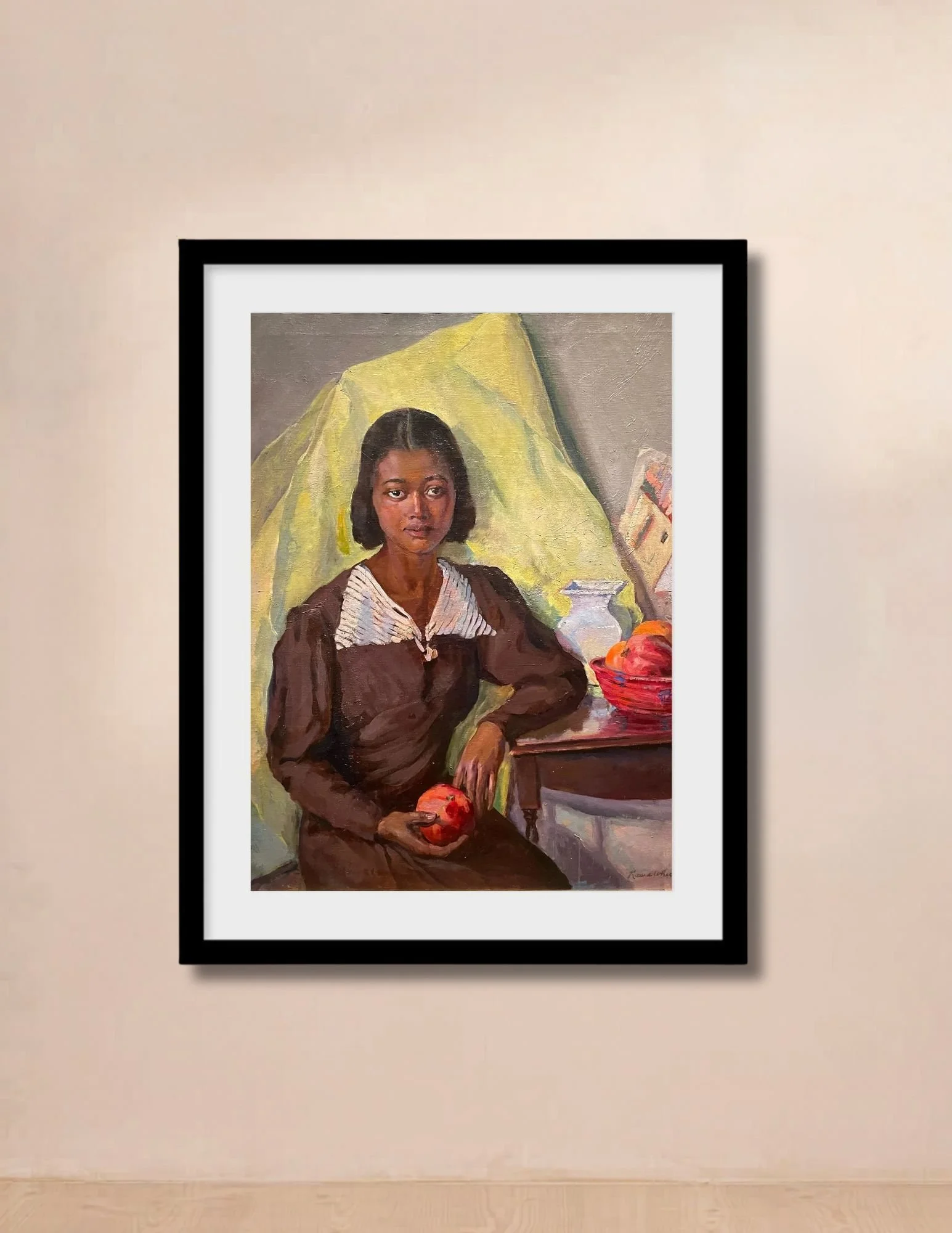 girl with pomegranates_black frame.jpg