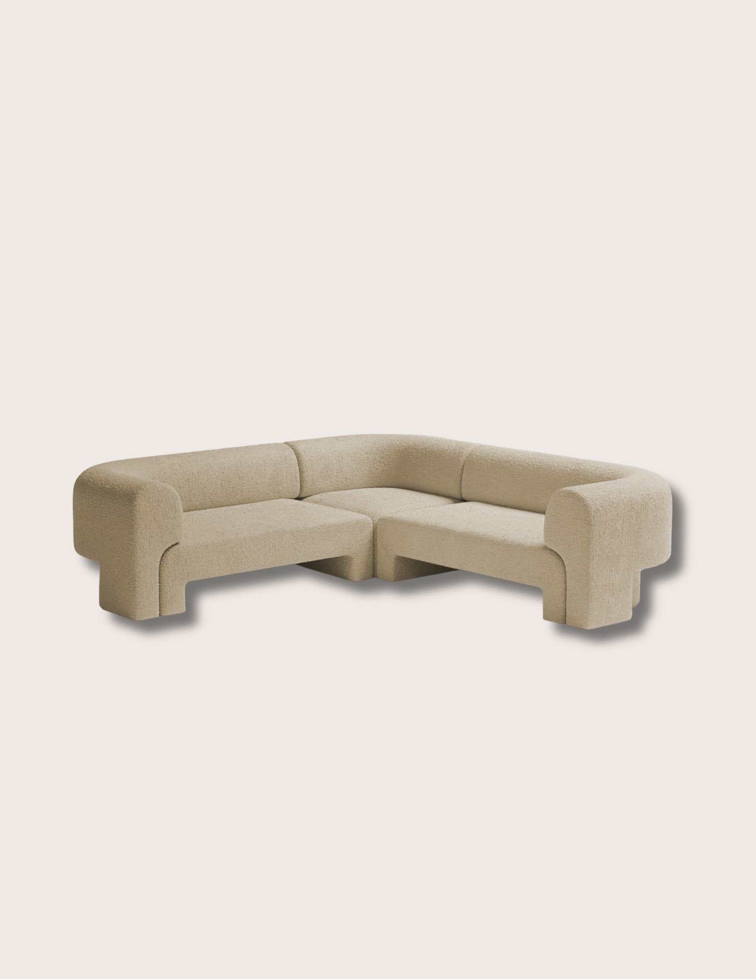 Josephine Ivory Bouclé Corner Sectional