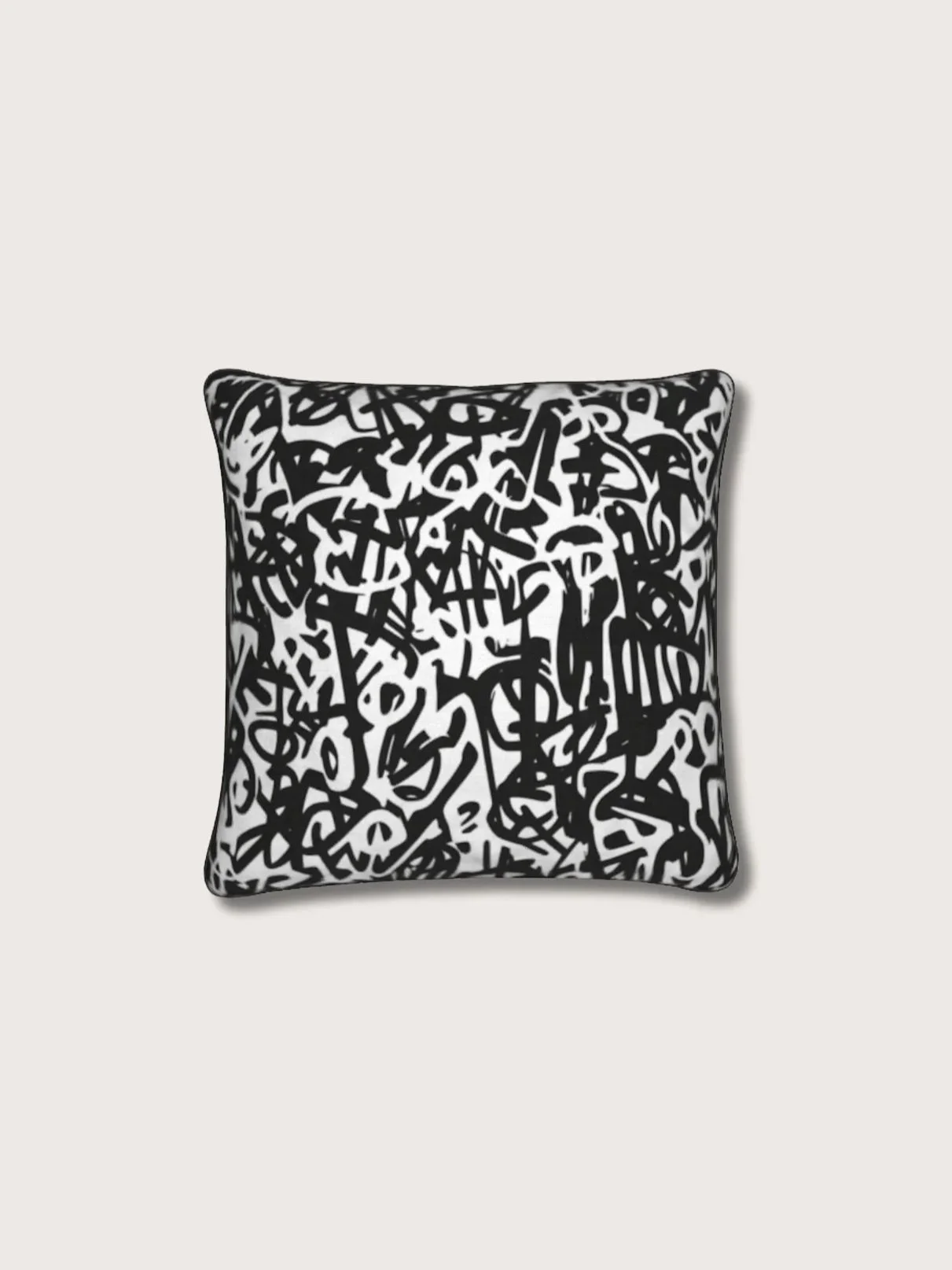 Tagged Ebony Pillow