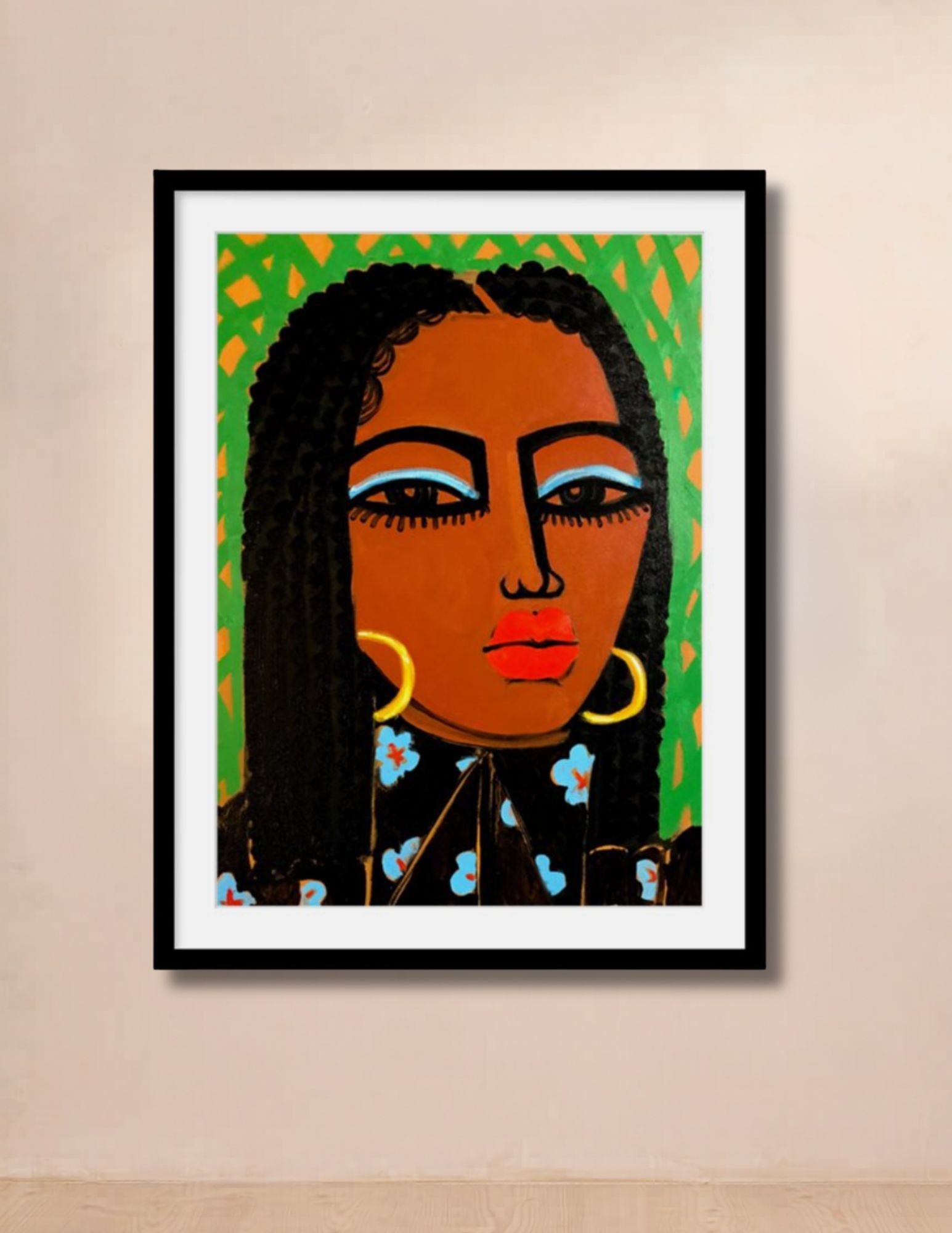 Box Braids Limited Edition Print by Natalie O. Decor