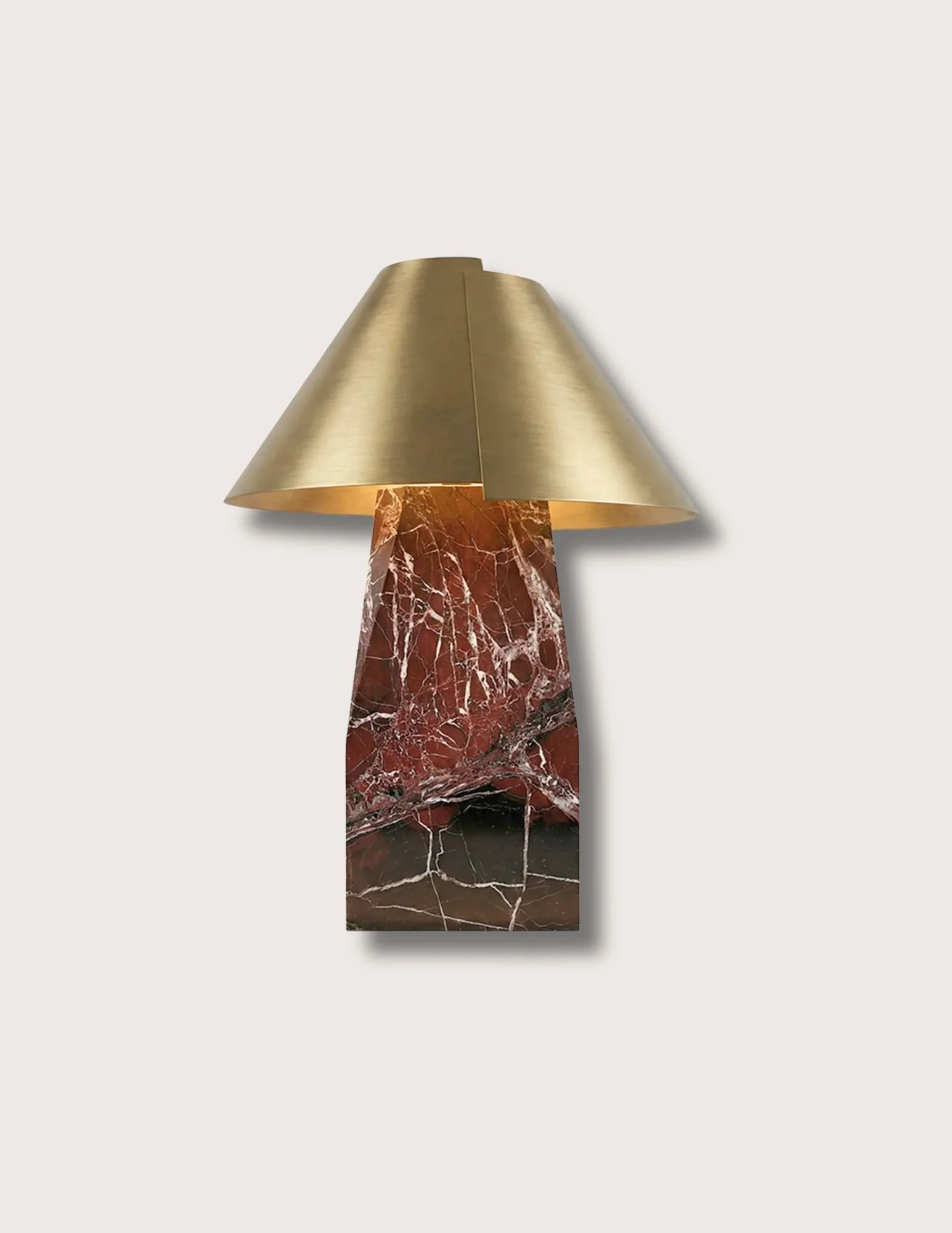 Douglass Rosso Levanto Brass Table Lamp
