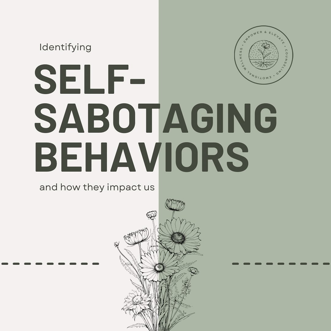 Sometimes we engage in behaviors that are familiar, even if they are hurtful. Read more about self-sabotaging behaviors and the cycles we fall into. 
.
.
.
.
#mentalhealth #mentalhealthawareness #selfcare #selflove #love #anxiety #mentalhealthmatters
