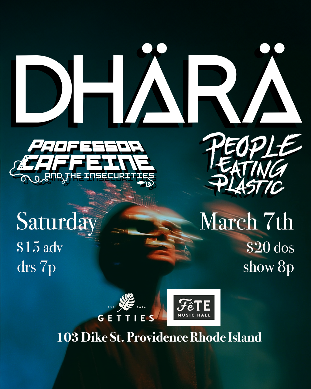 Dhärä, Professor Caffeine &amp; The Insecurities, &amp; People Eating Plastic