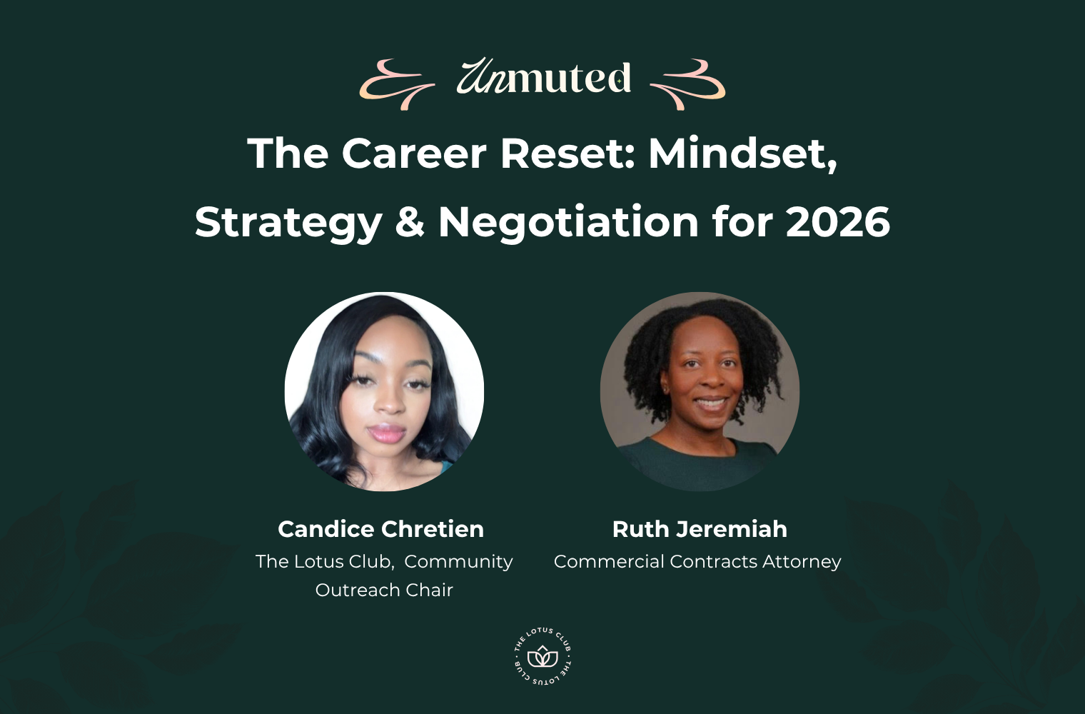 Unmuted: The Career Reset: Mindset, Strategy & Negotiation for 2026