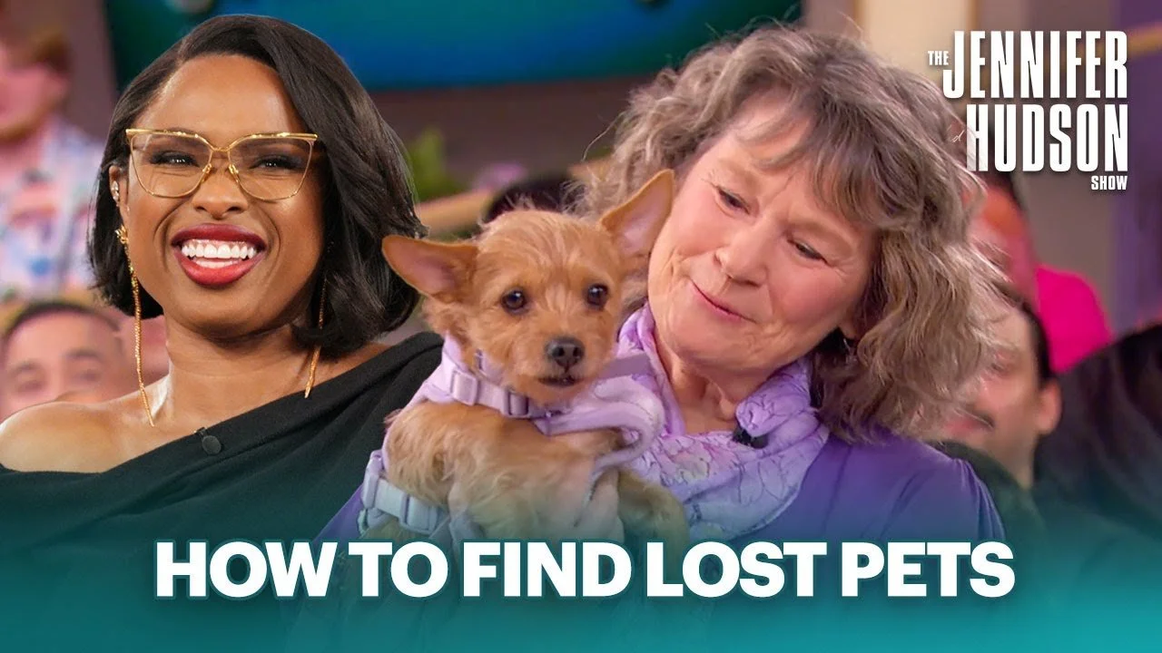 Jennifer Hudson is joined by Toto the dog and Petco Love President Susanne Kogut to celebrate 100,000 lost pet reunions thanks to Petco Love Lost.