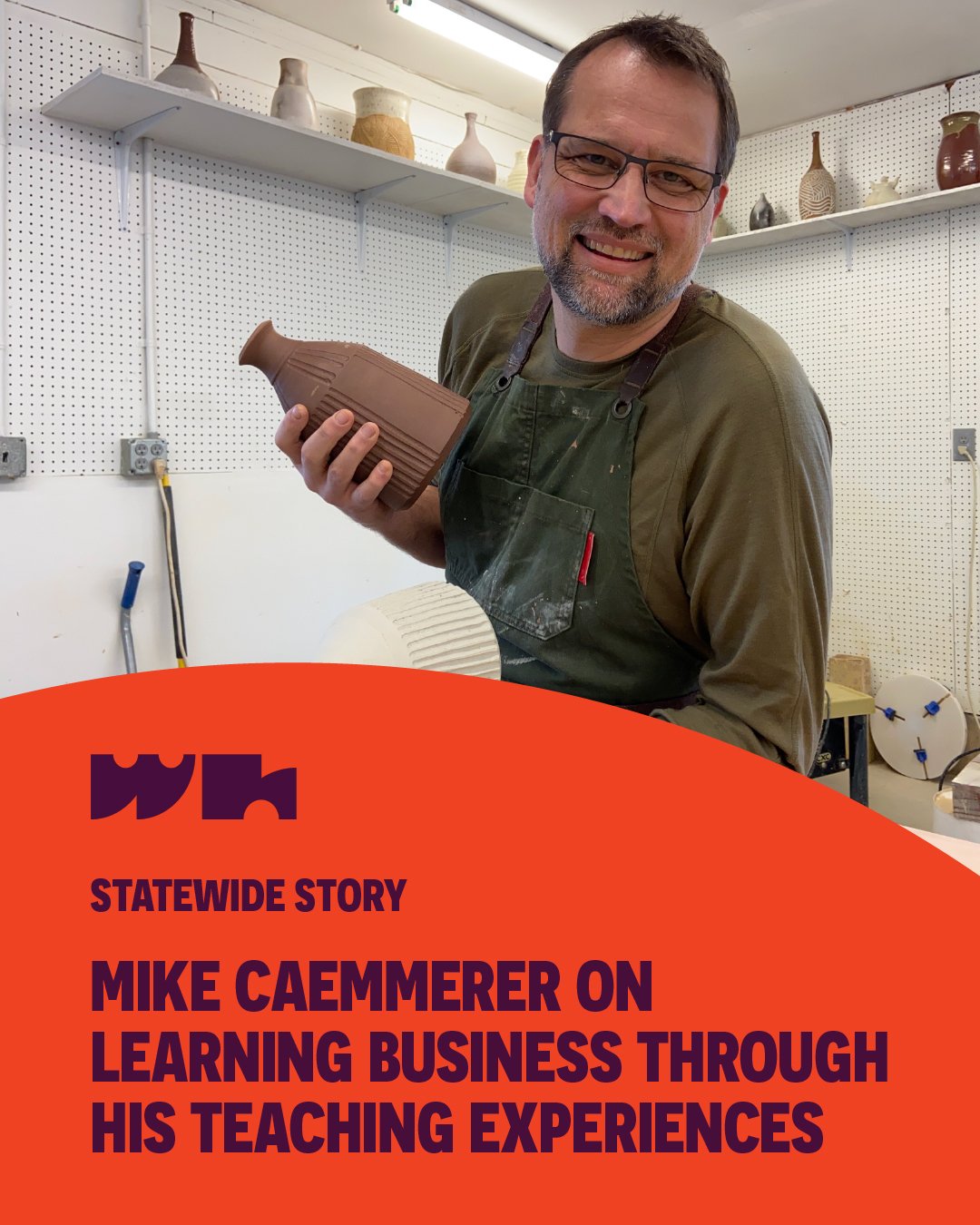 Mike Caemmerer was destined to be a creative&mdash;his father was a university art professor, and his mother was a weaver! He's worked all over the world, from being an educator in India to a ceramics instructor at his studio, @talltreeceramics, in P