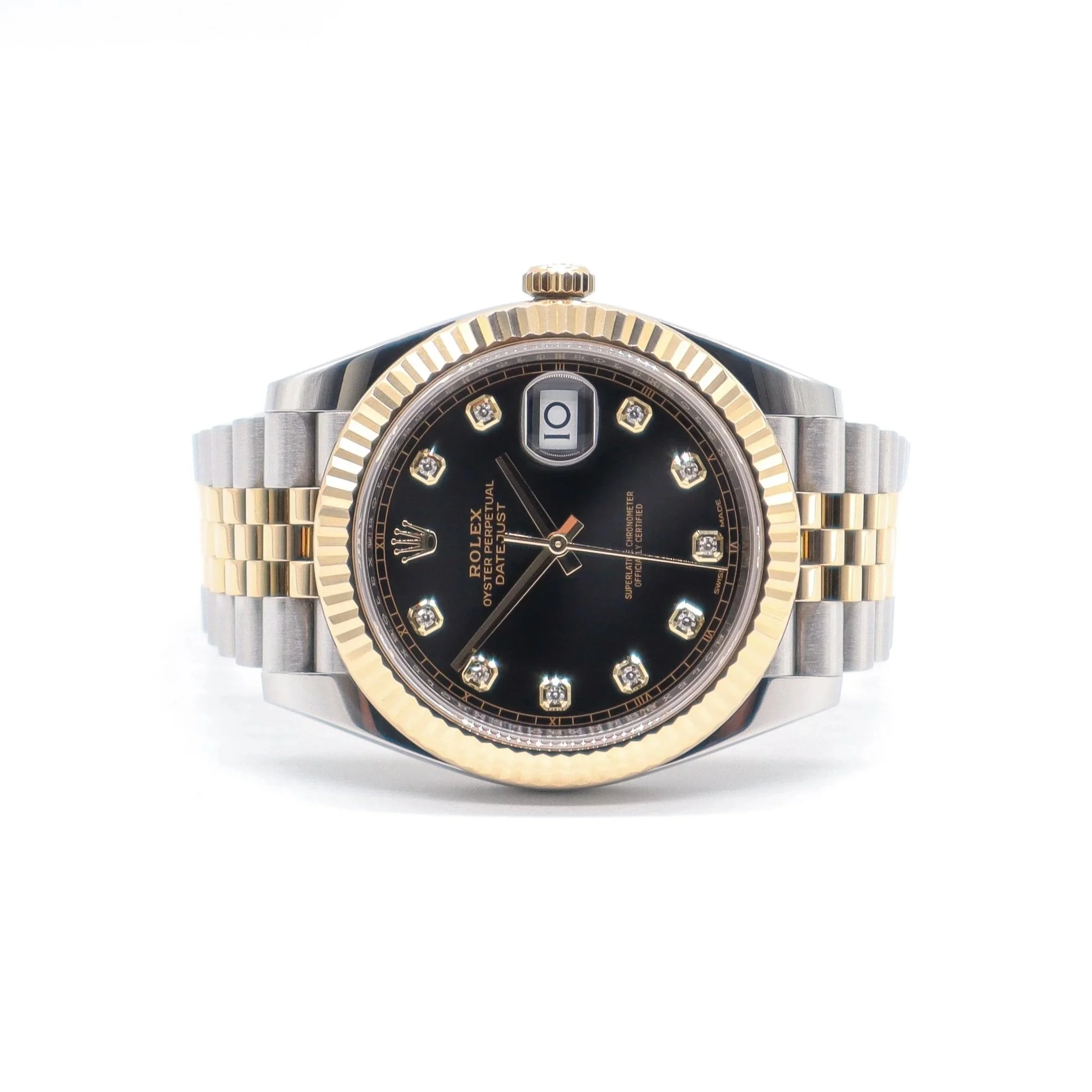 Rolex Datejust 41 | "Bright black set with diamonds" | Year 2018