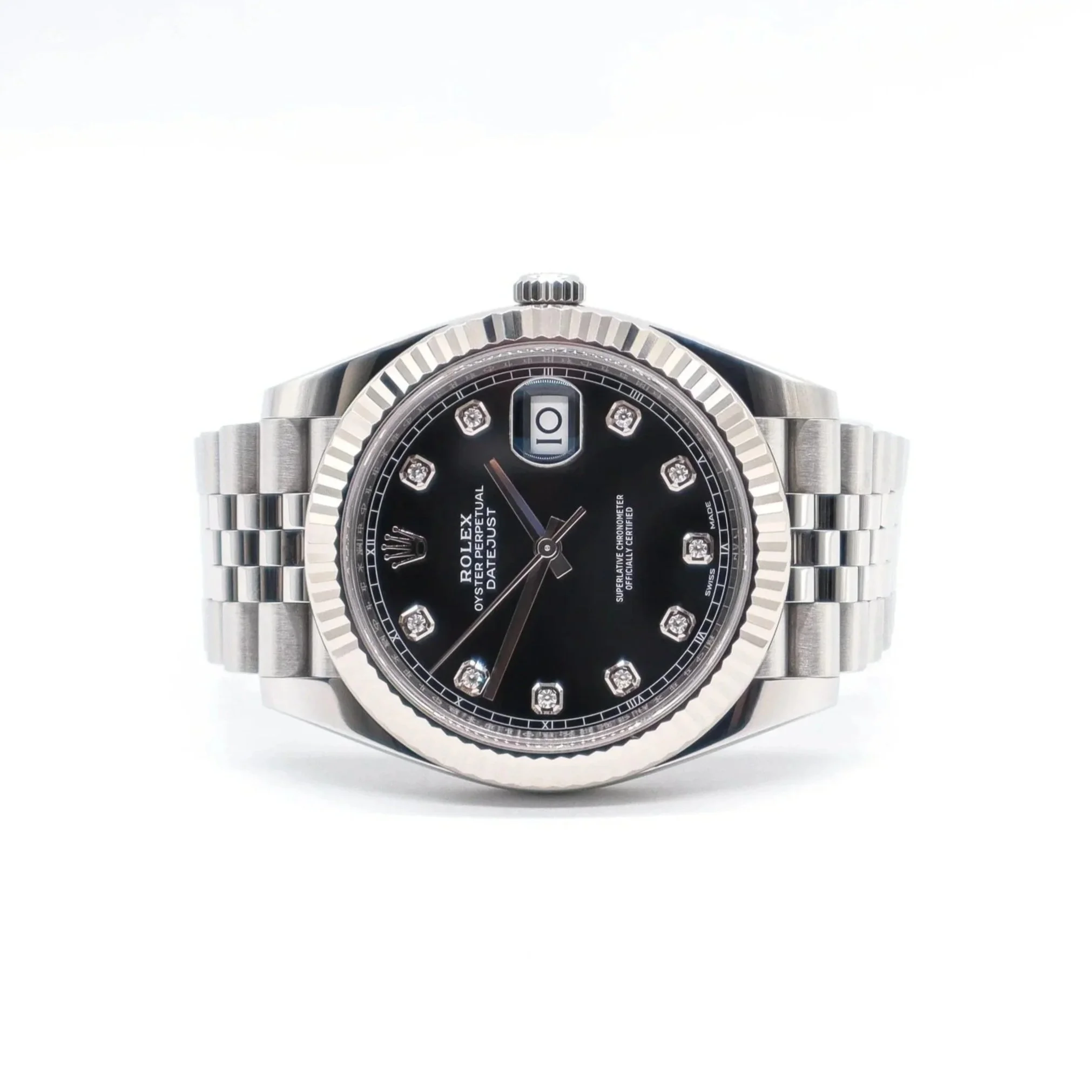 Rolex Datejust 41 | "Bright black set with diamonds" | Year 2018