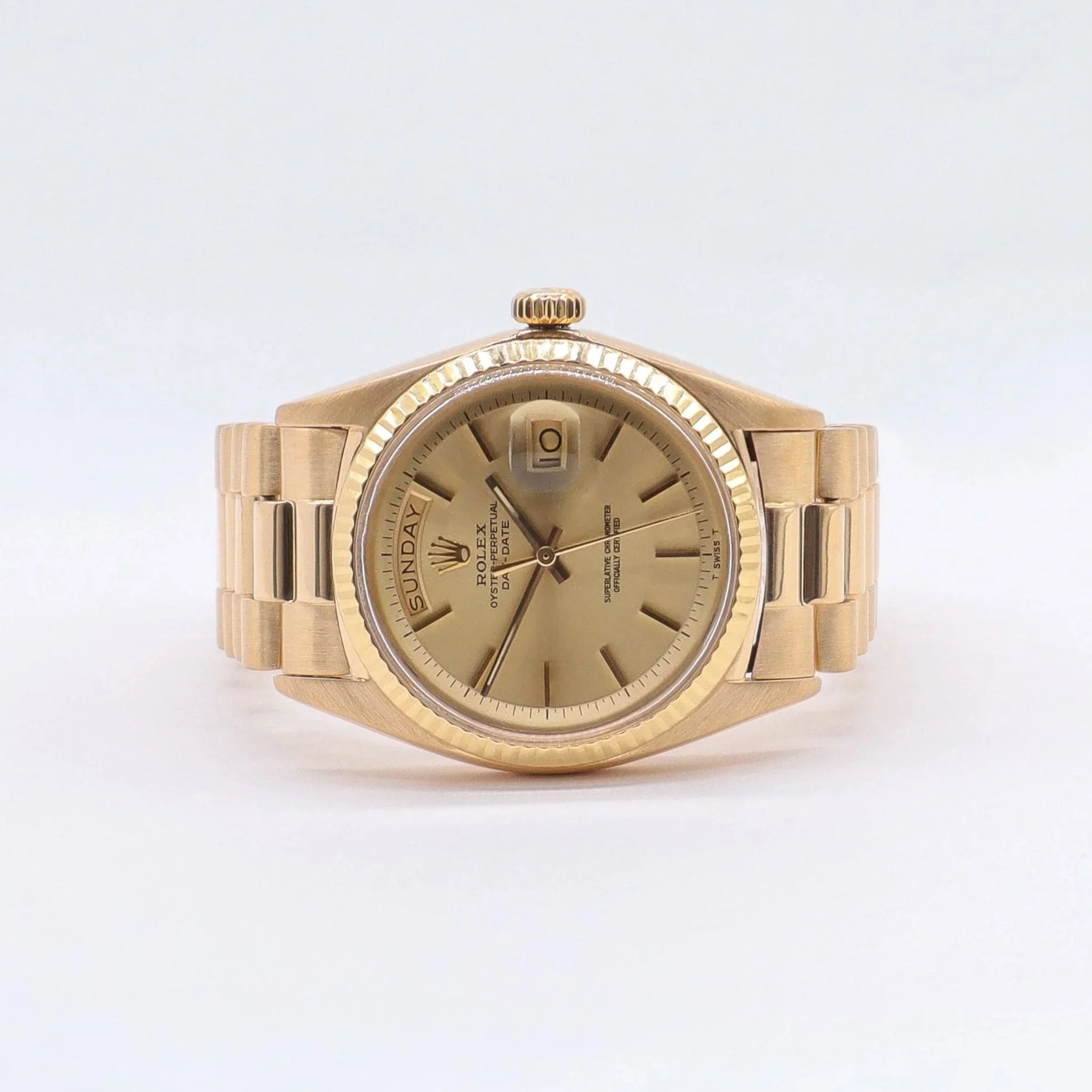 Rolex Day-Date 36 | 1803 | Year 1979 | "Pie-Pan Champagne" | T Swiss T
