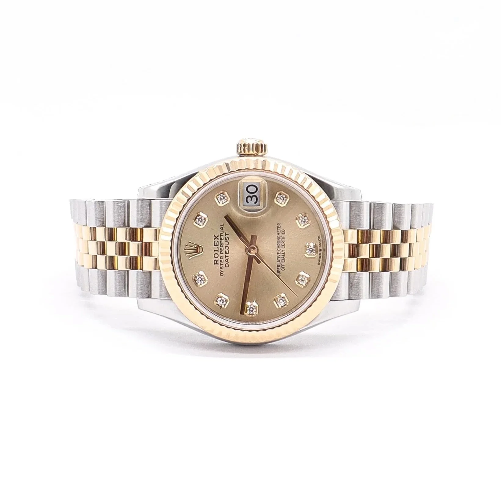 Rolex Datejust 31 | "Champagne set with diamonds" | Year 2020-03