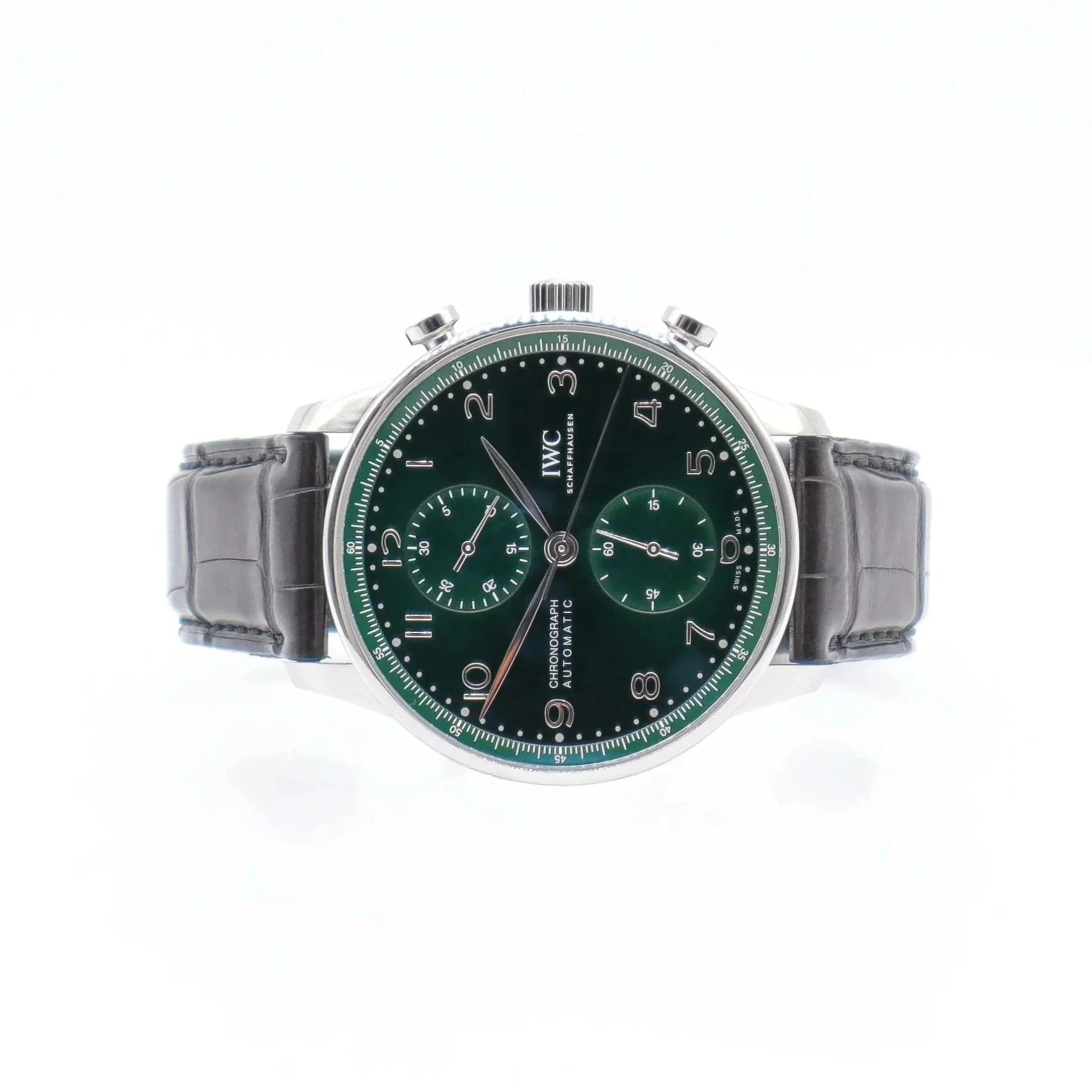 IWC Portugieser Chronograph | Green sunburst | 2021-08