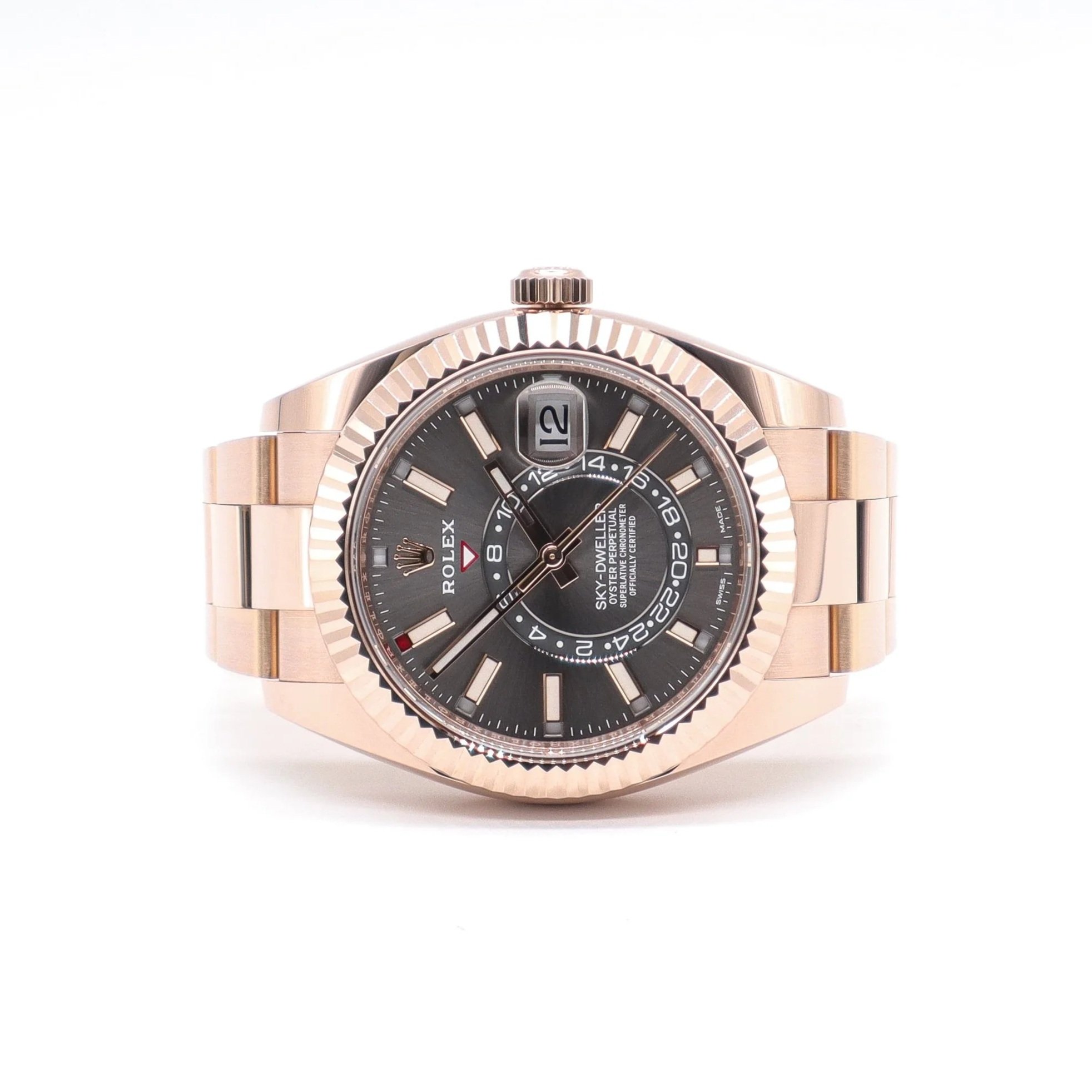 Rolex Sky-Dweller | "Rhodium" | Year 2021-10 | 18 ct Rose Gold