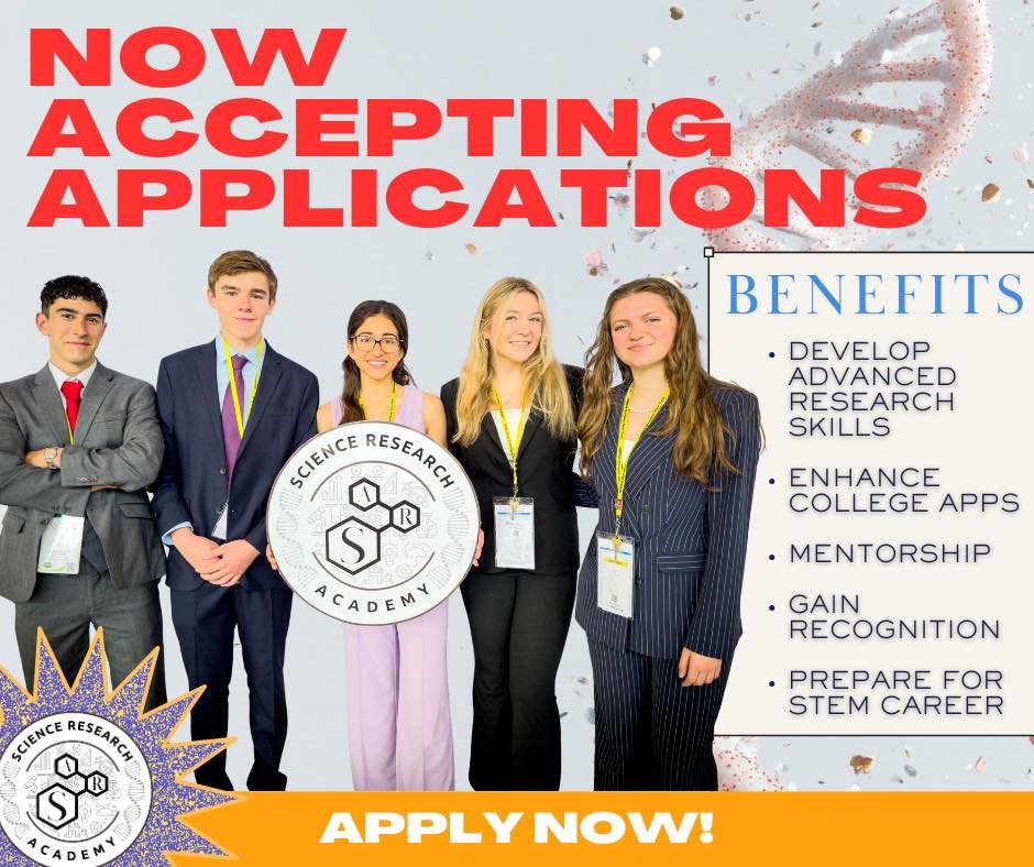 🚀 Launch Your Research Journey Today!
Have an idea you&rsquo;re curious about? Ready to stand out on college applications and compete on the national stage? 🌎✨

At Science Research Academy (SRA), we match motivated high-school students with real sc