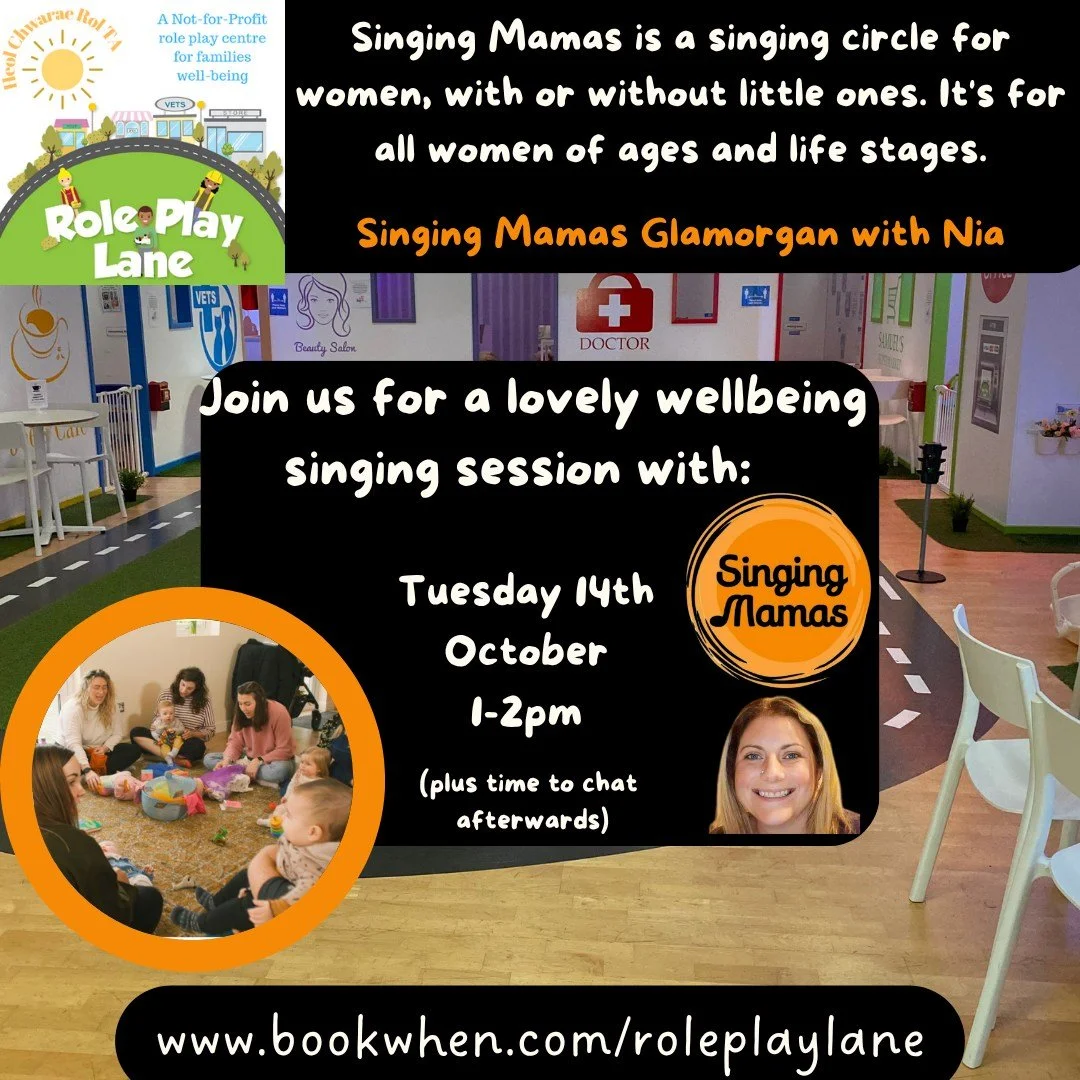 On Tuesday 14th October we have a lovely Singing Mamas session on for women, with or without children. It's for women of all ages and life stages. 🎤👩&zwj;🎤🗣

🌟The mission of Singing Mamas is to empower women through music, offering an accessible