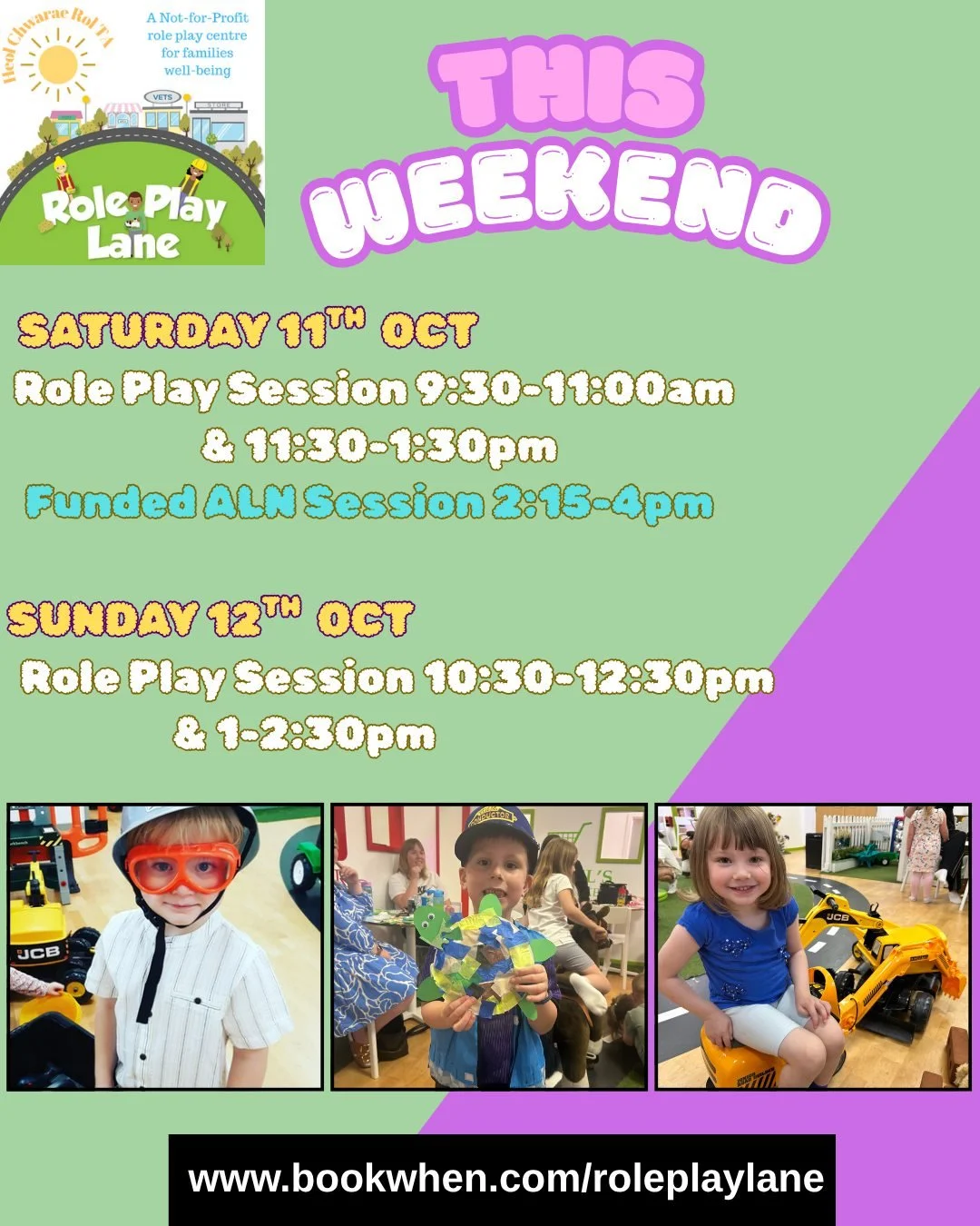 Come and join our lovely sessions in our fabulous role play centre this weekend!
🐇Treat our animals in the vet surgery.....or have a BBQ with a bear...Where will your imagination take you?
📅Thursday 9th &amp; Friday 10th October
CLOSED to the Publi