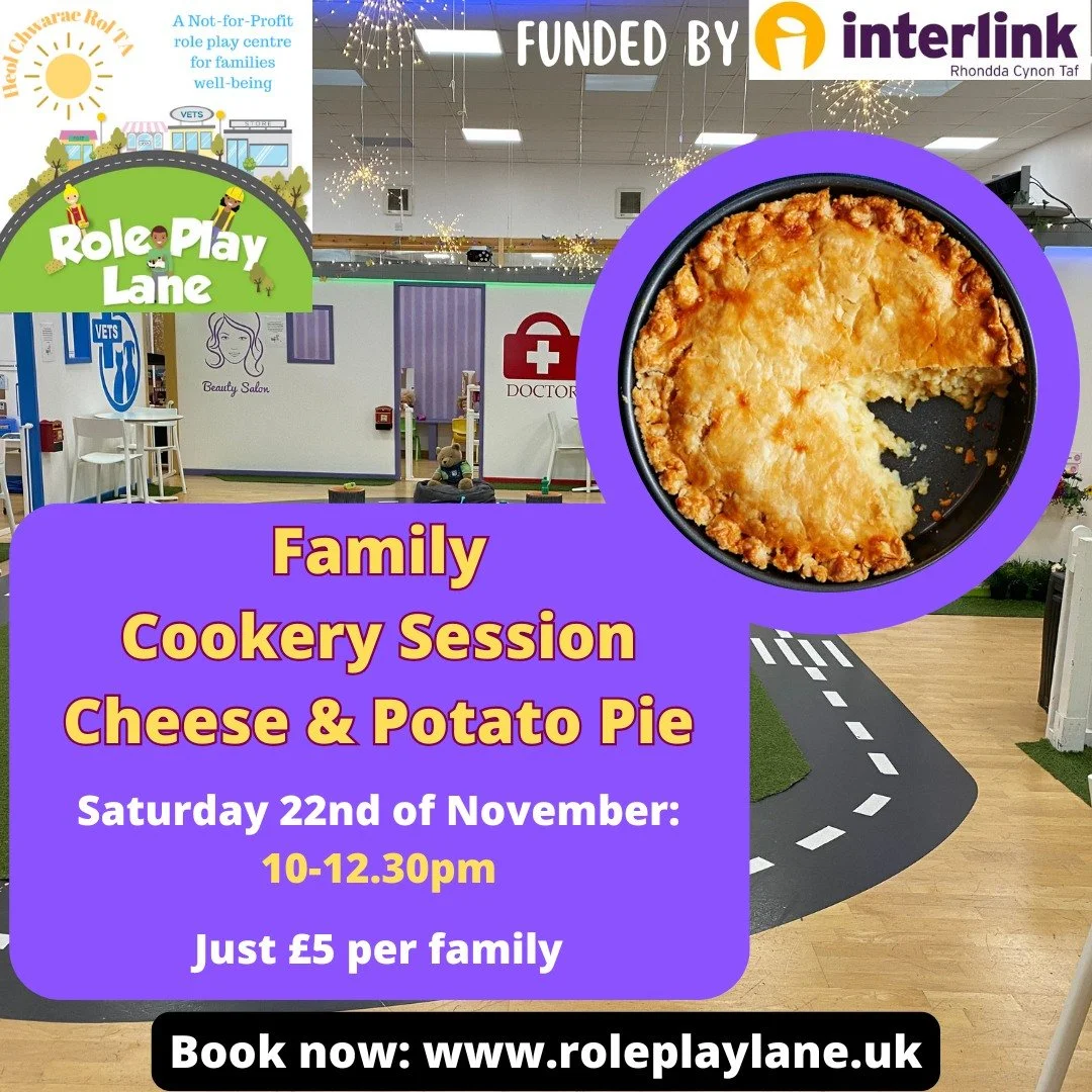 Join us to make Cheese &amp; Potato Pies in our Family Cookery Session this Saturday 22nd November at 10am - 12:30pm😋